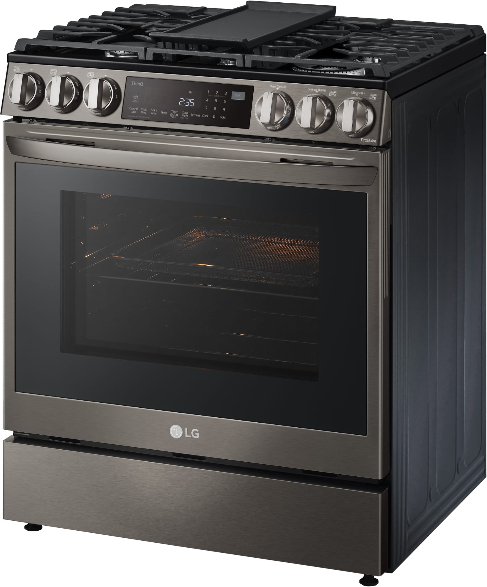 LG LSDL6336D 30 Inch SlideIn Dual Fuel Smart Range with 5 Sealed