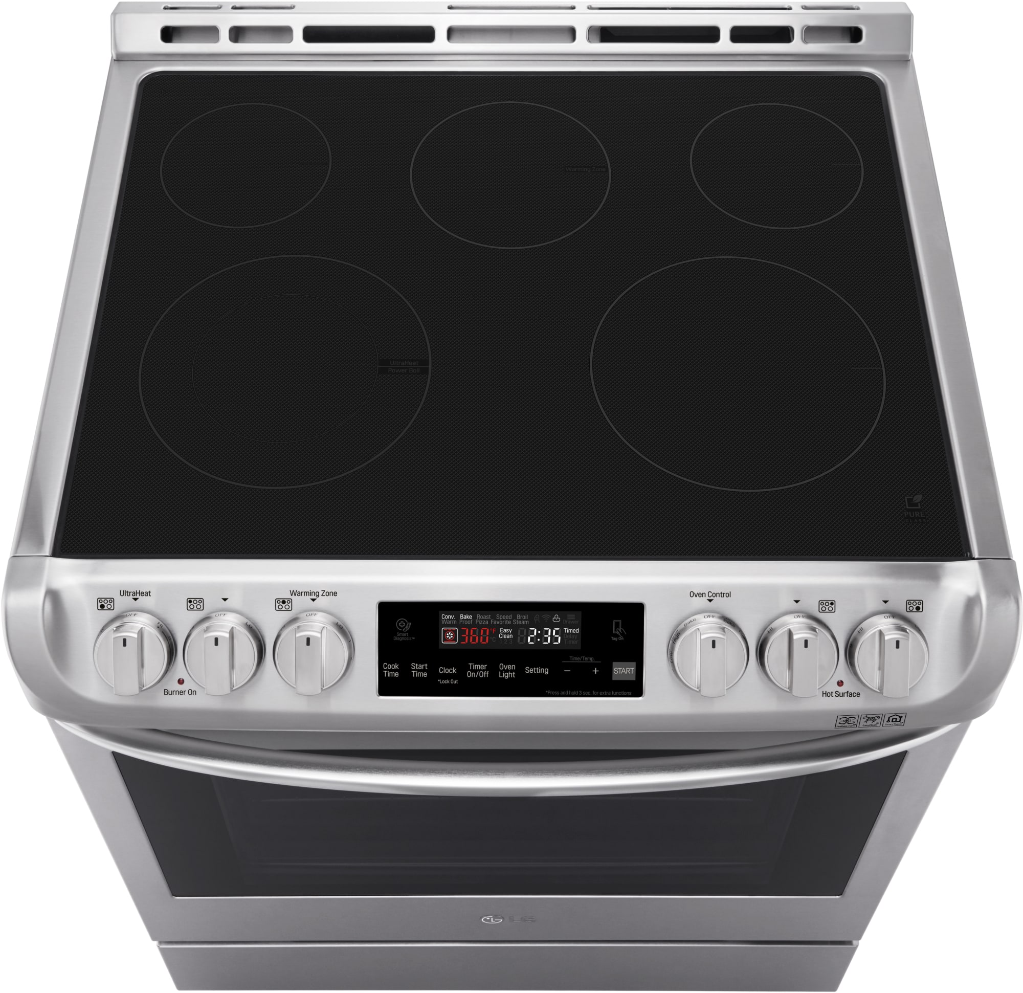 LG LSE4611ST 30 Inch SlideIn Electric Range with 5 Radiant Heating
