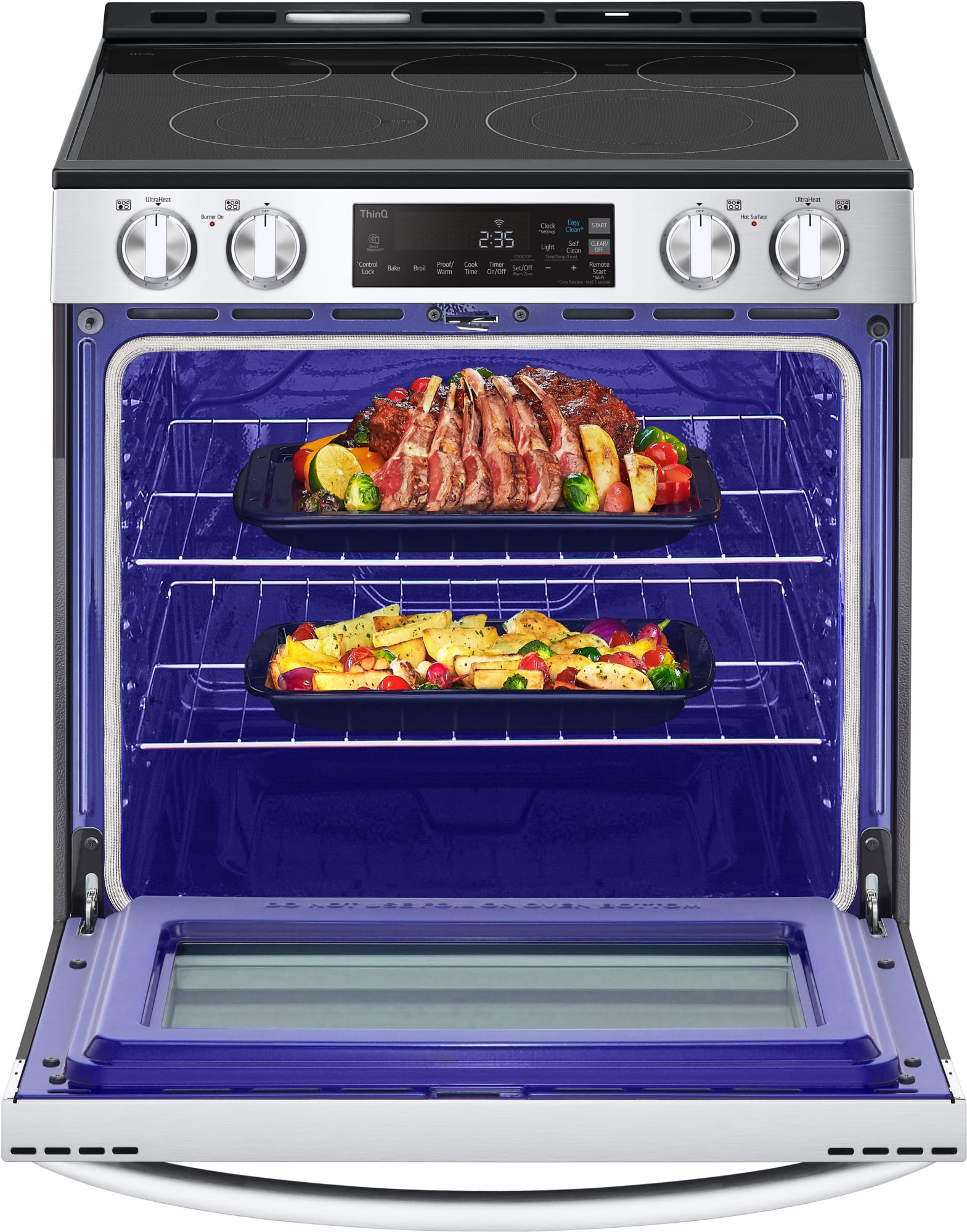 LG LSEL6331F 30 Inch SlideIn Electric Smart Range with 5 Radiant