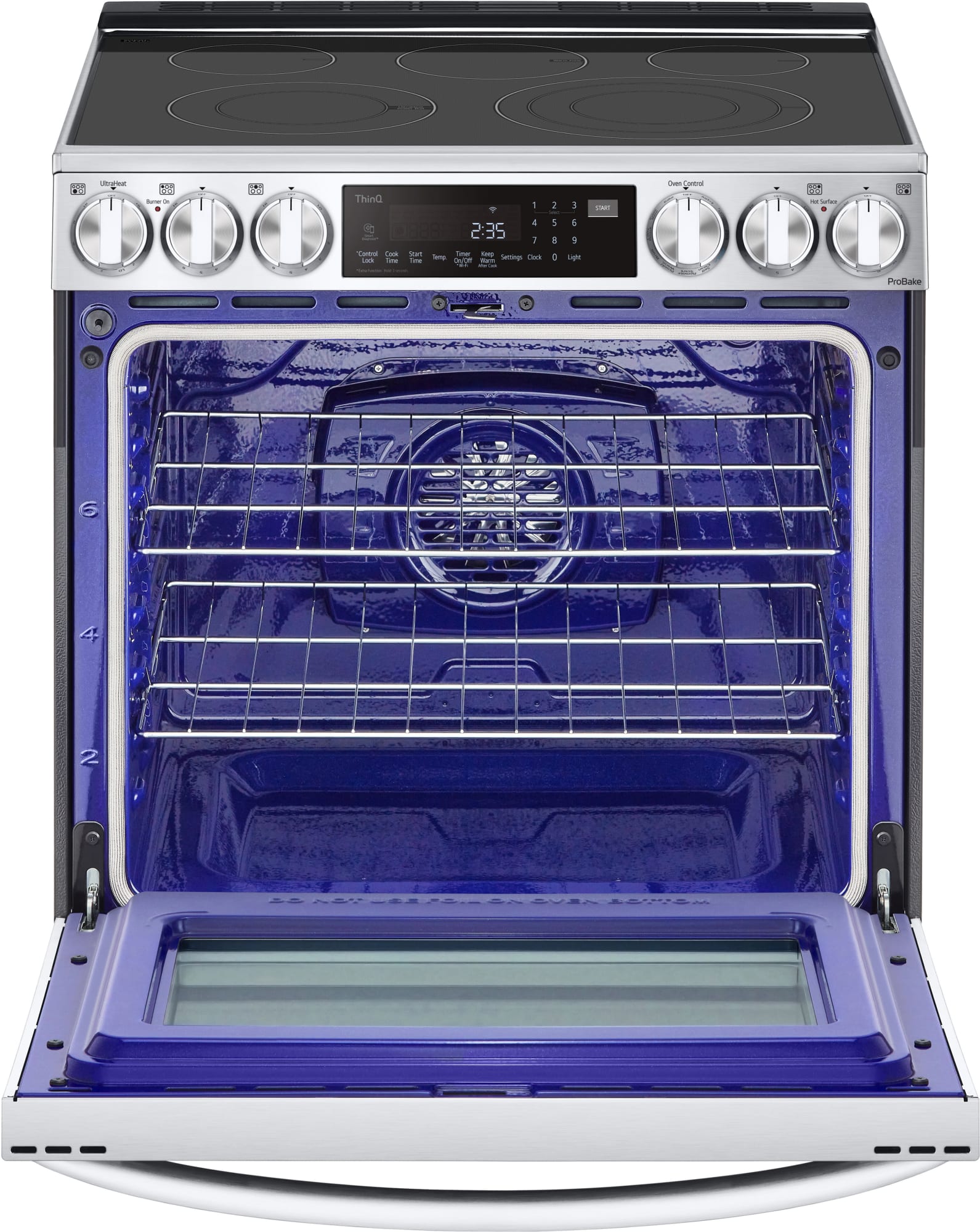 LG LSEL6335F 30 Inch Smart InstaView™ Electric Slidein Range with 5