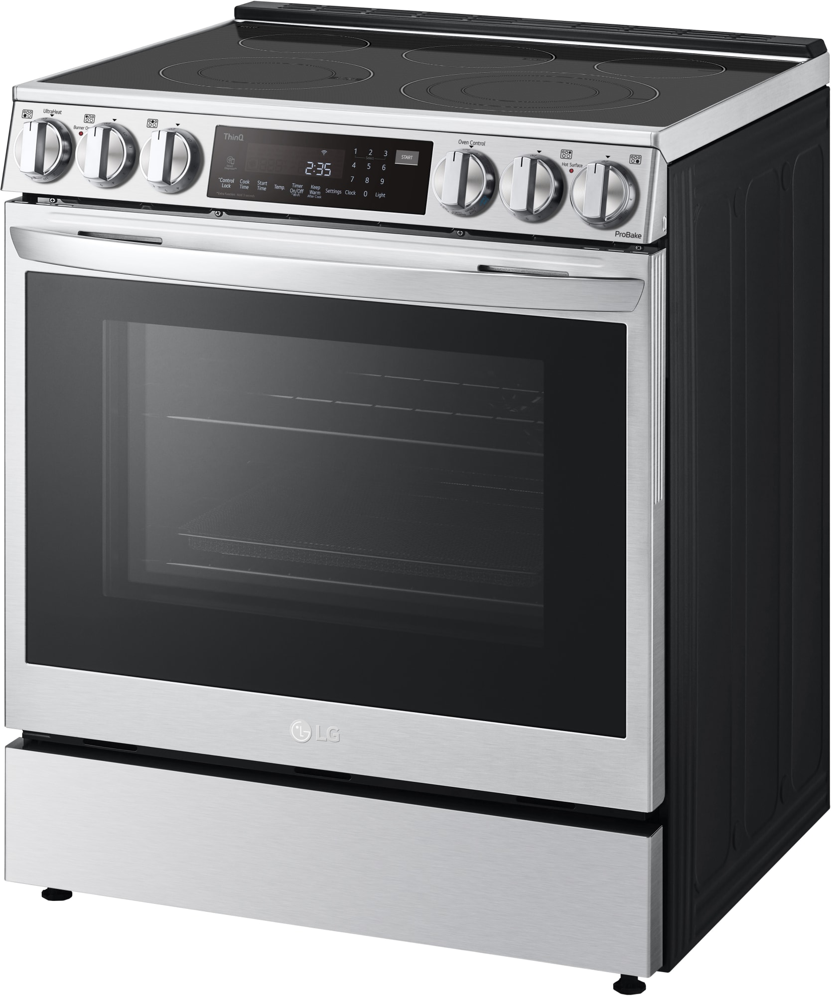 LG LSEL6335F 30 Inch Smart InstaView™ Electric Slidein Range with 5
