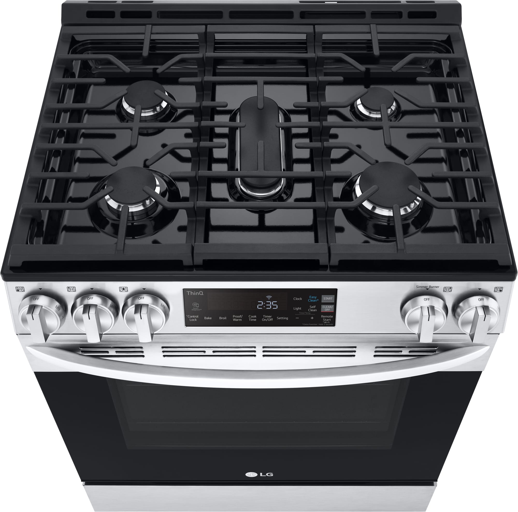 LG LSGL5831F 30 Inch SlideIn Gas Smart Range with 5 Sealed Burners, 5.