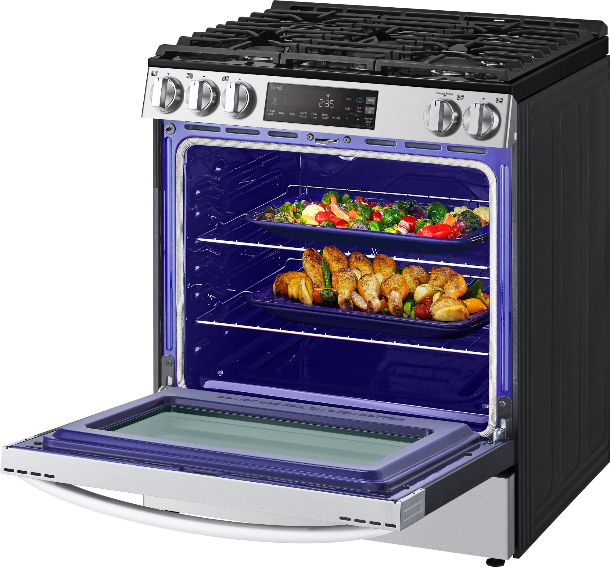 LG LSGL5831F 30 Inch SlideIn Gas Smart Range with 5 Sealed Burners, 5.