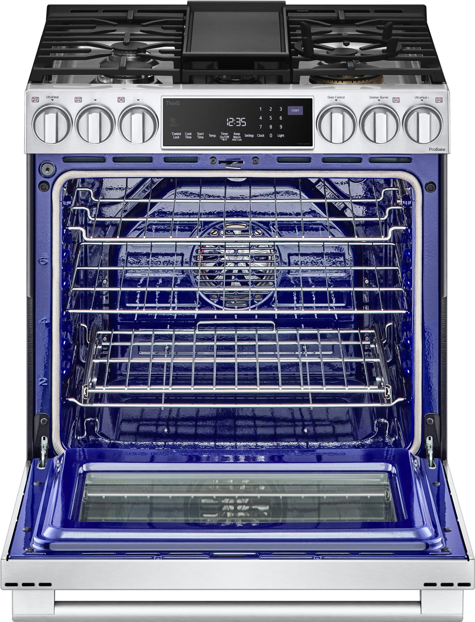 LG LSGS6338F 30 Inch SlideIn Gas Smart Range with 5 Sealed Burners, 6.