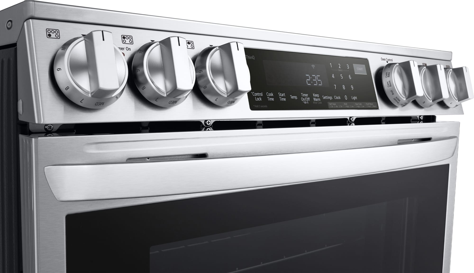 LG LSIL6336F 30 Inch Slidein Induction Smart Range with 5 Radiant Elements, 6.3 cu. ft. Oven