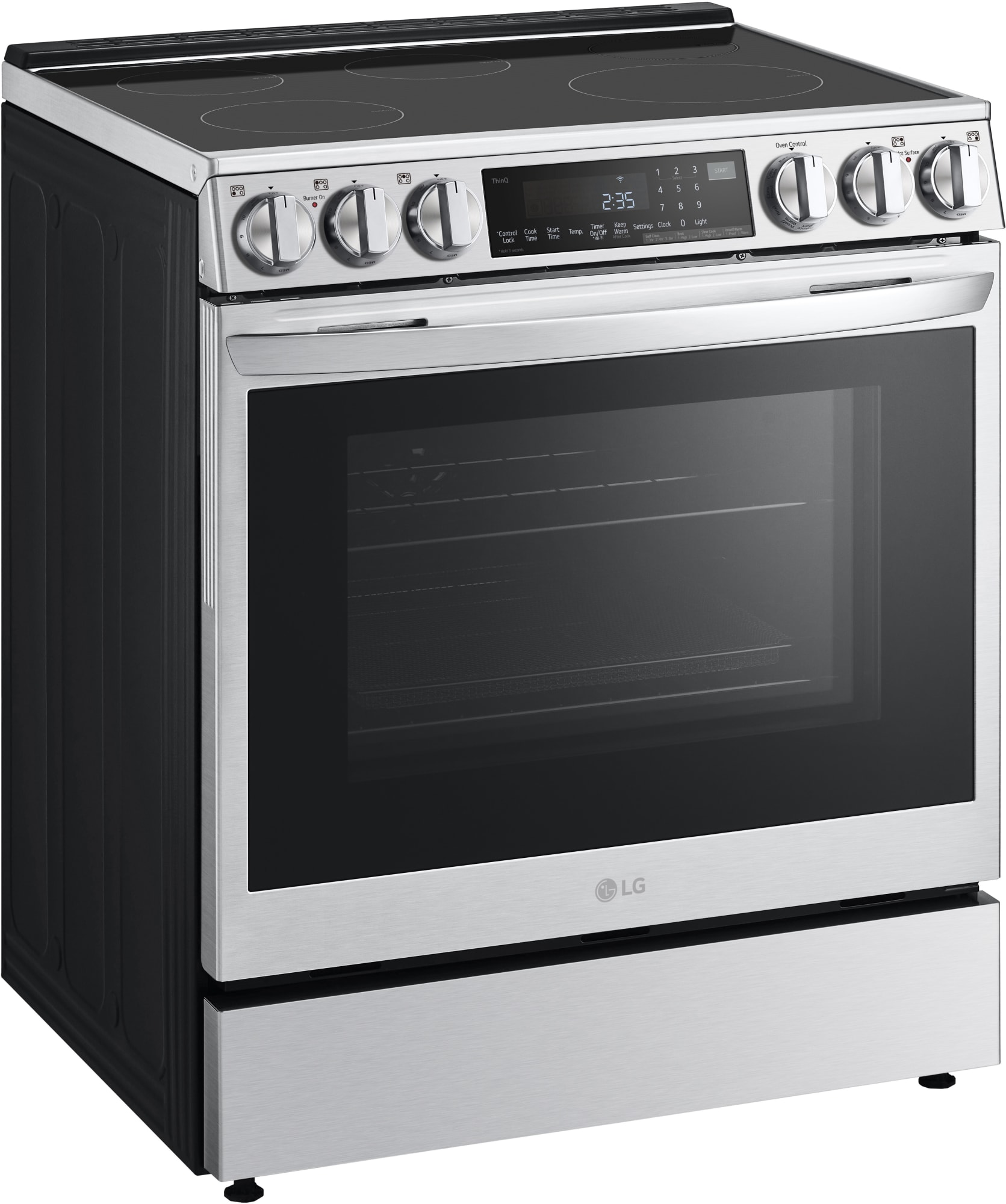 LG LSIL6336F 30 Inch Slidein Induction Smart Range with 5 Radiant