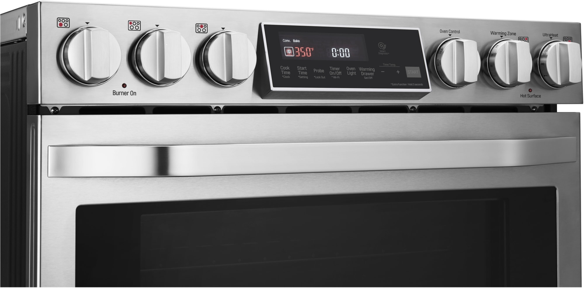 LG LSIS3018SS 30 Inch Smart Slide In Induction Range with 5 Induction