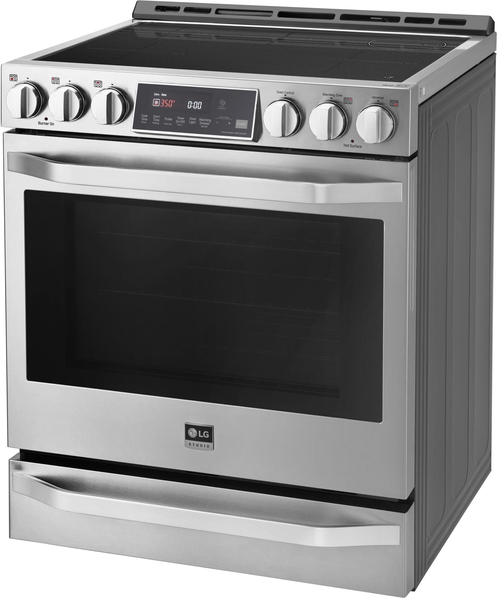 LG LSIS3018SS 30 Inch Smart Slide In Induction Range with 5 Induction