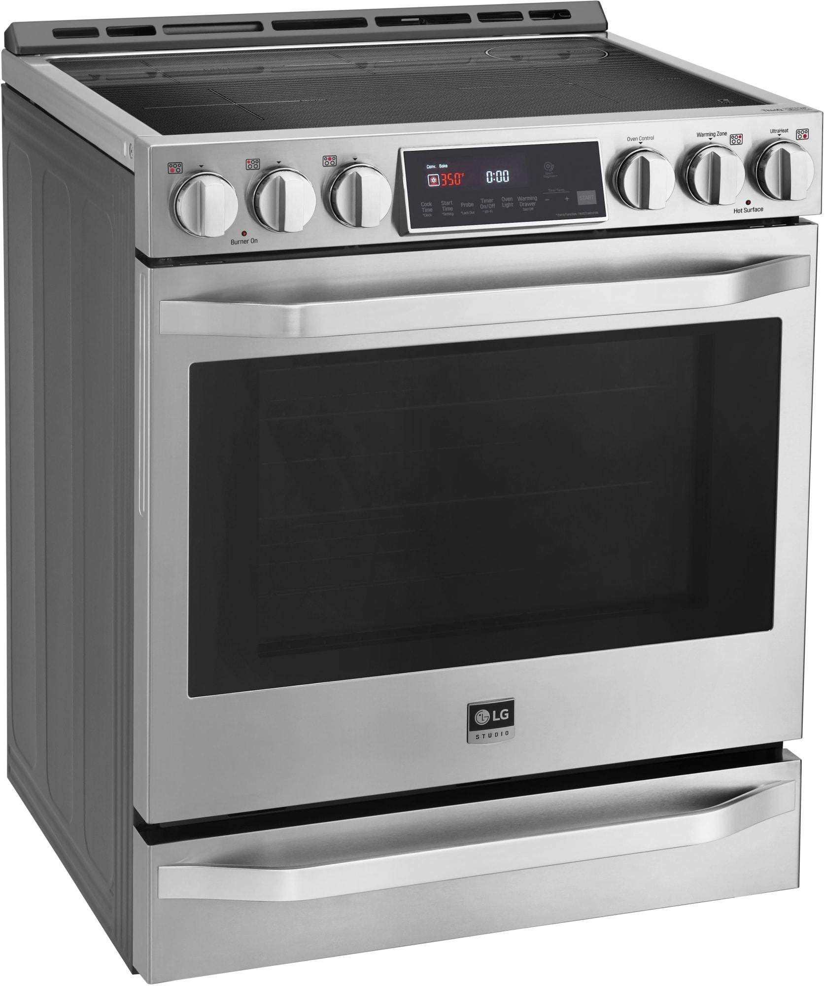 LG LSIS3018SS 30 Inch Smart Slide In Induction Range with 5 Induction