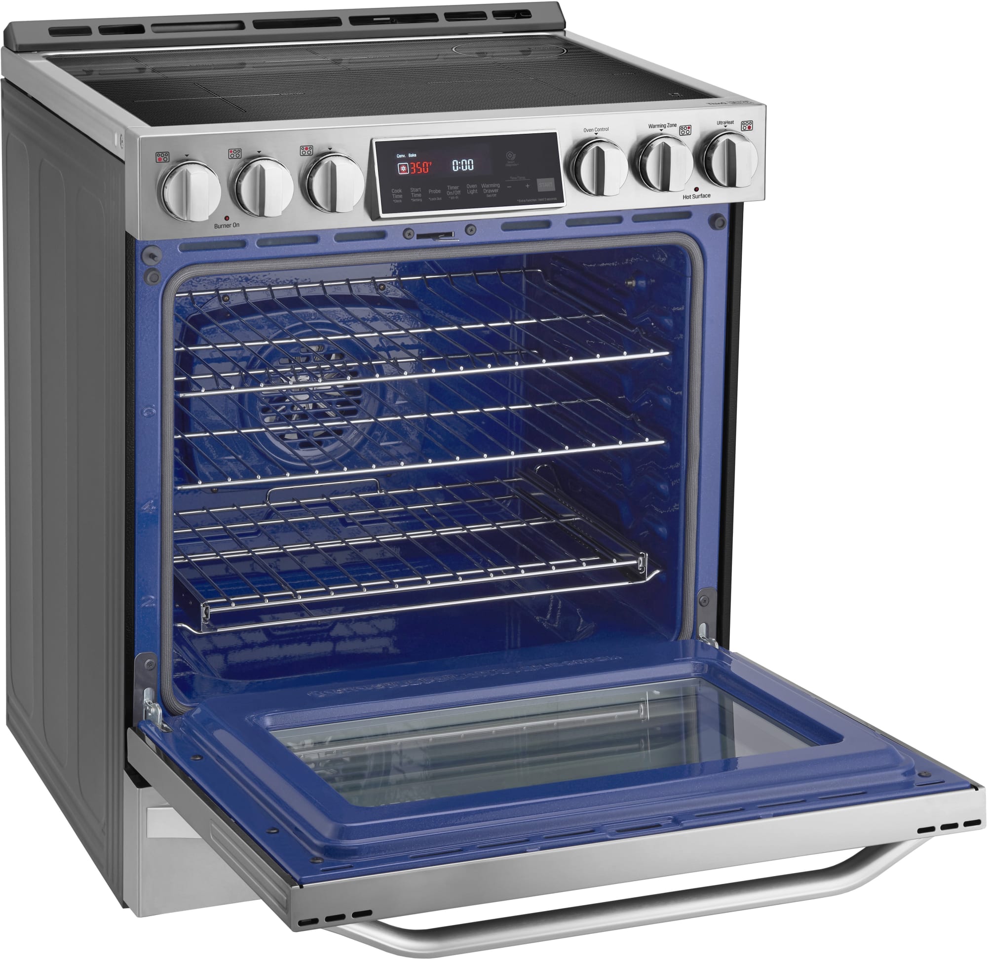 LG LSIS3018SS 30 Inch Smart Slide In Induction Range with 5 Induction