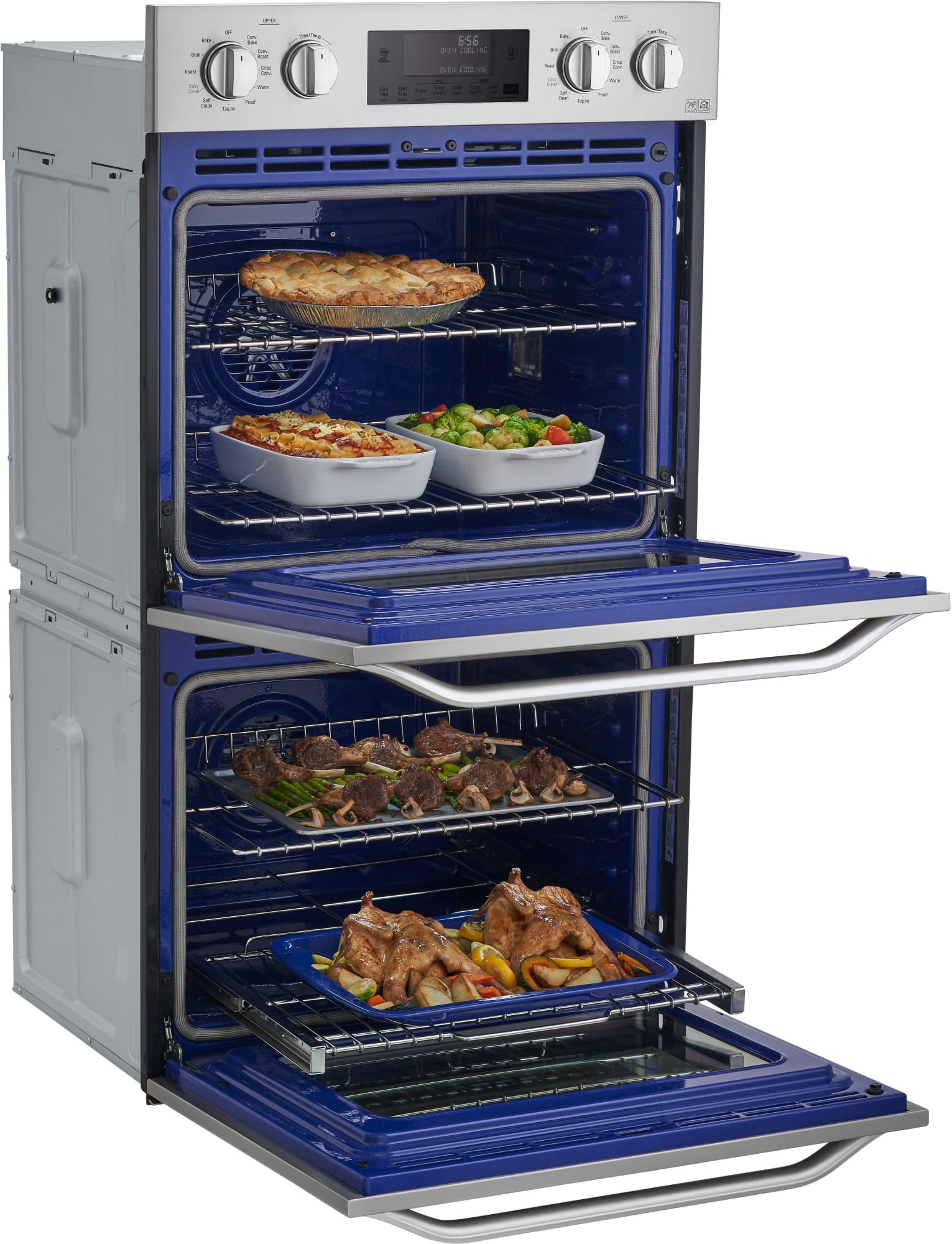 LG LSWD306ST 30 Inch Double Electric Wall Oven with Convectionc