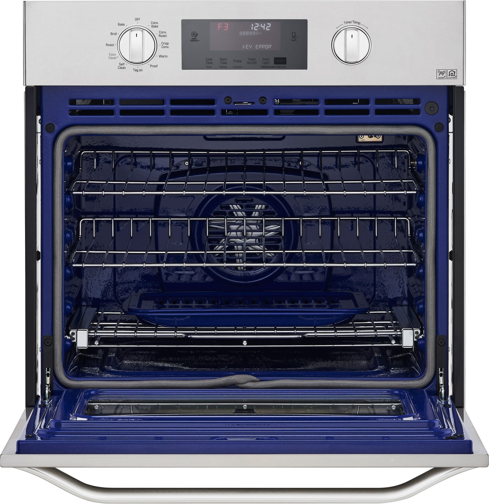 LG LSWS306ST 30 Inch Single Electric Wall Oven with Convection, Meat