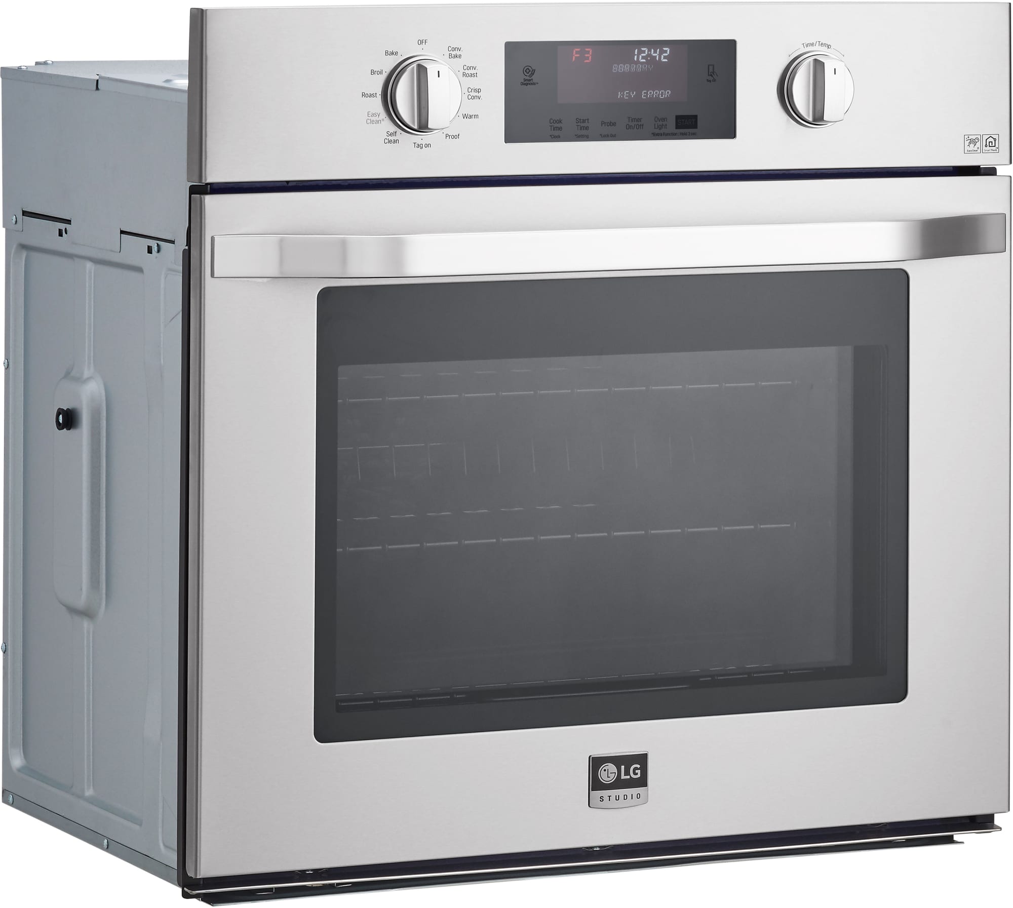 LG LSWS306ST 30 Inch Single Electric Wall Oven with Convection, Meat Probe, EasyClean, 4.7 cu