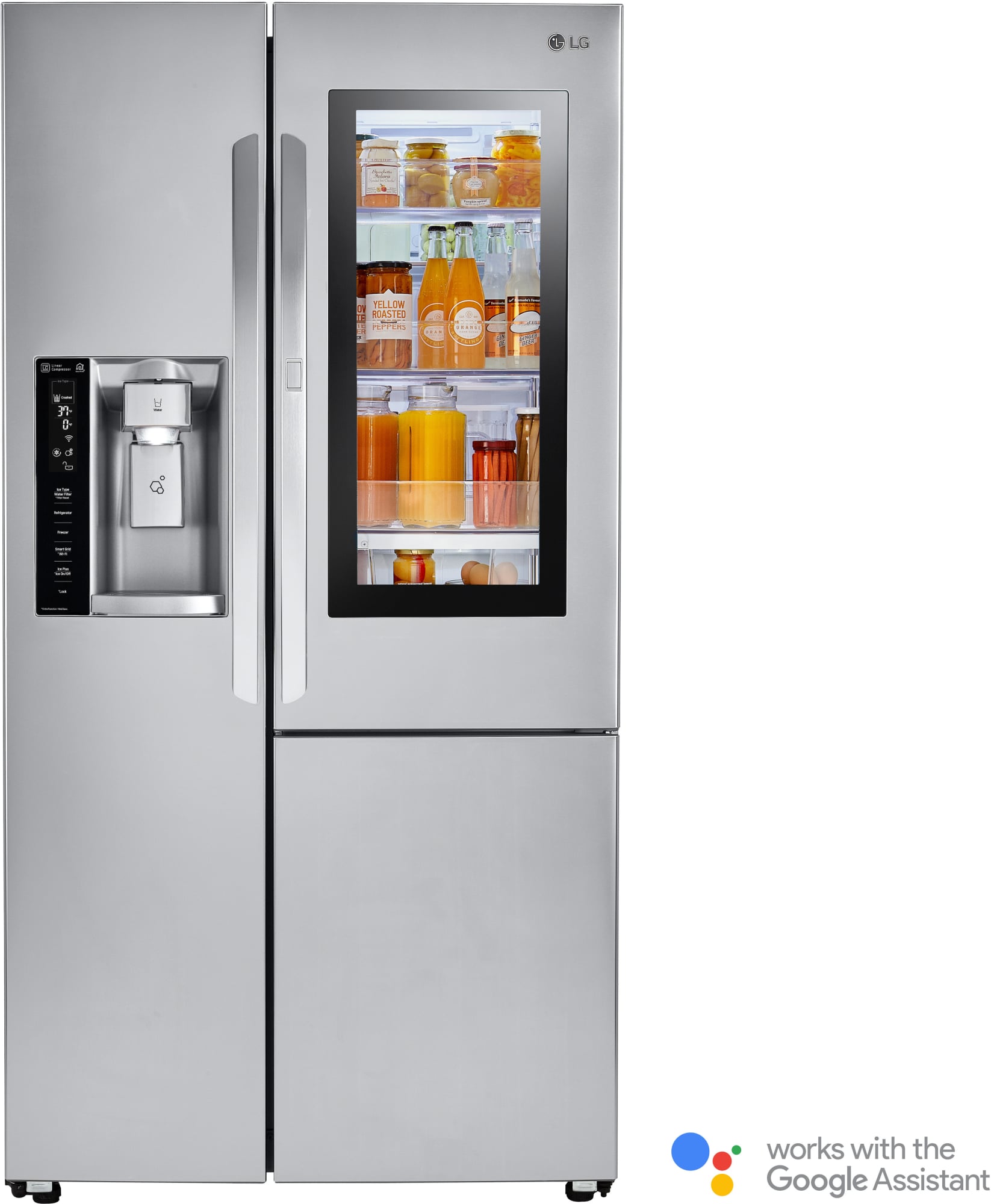 LG LSXC22396S 36 Inch Counter Depth Side by Side Smart Refrigerator