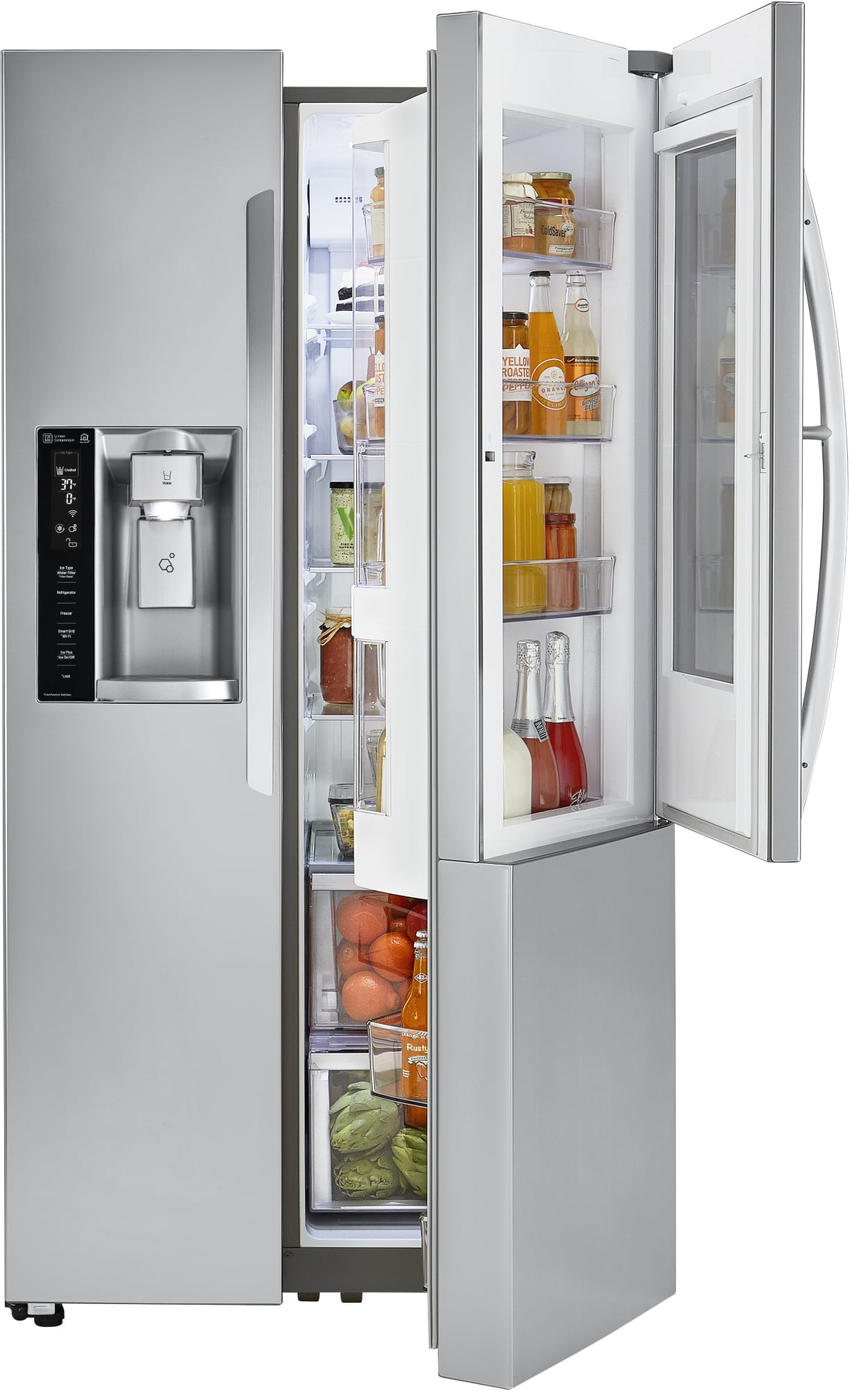 LG LSXC22396S 36 Inch Counter Depth Side by Side Smart Refrigerator