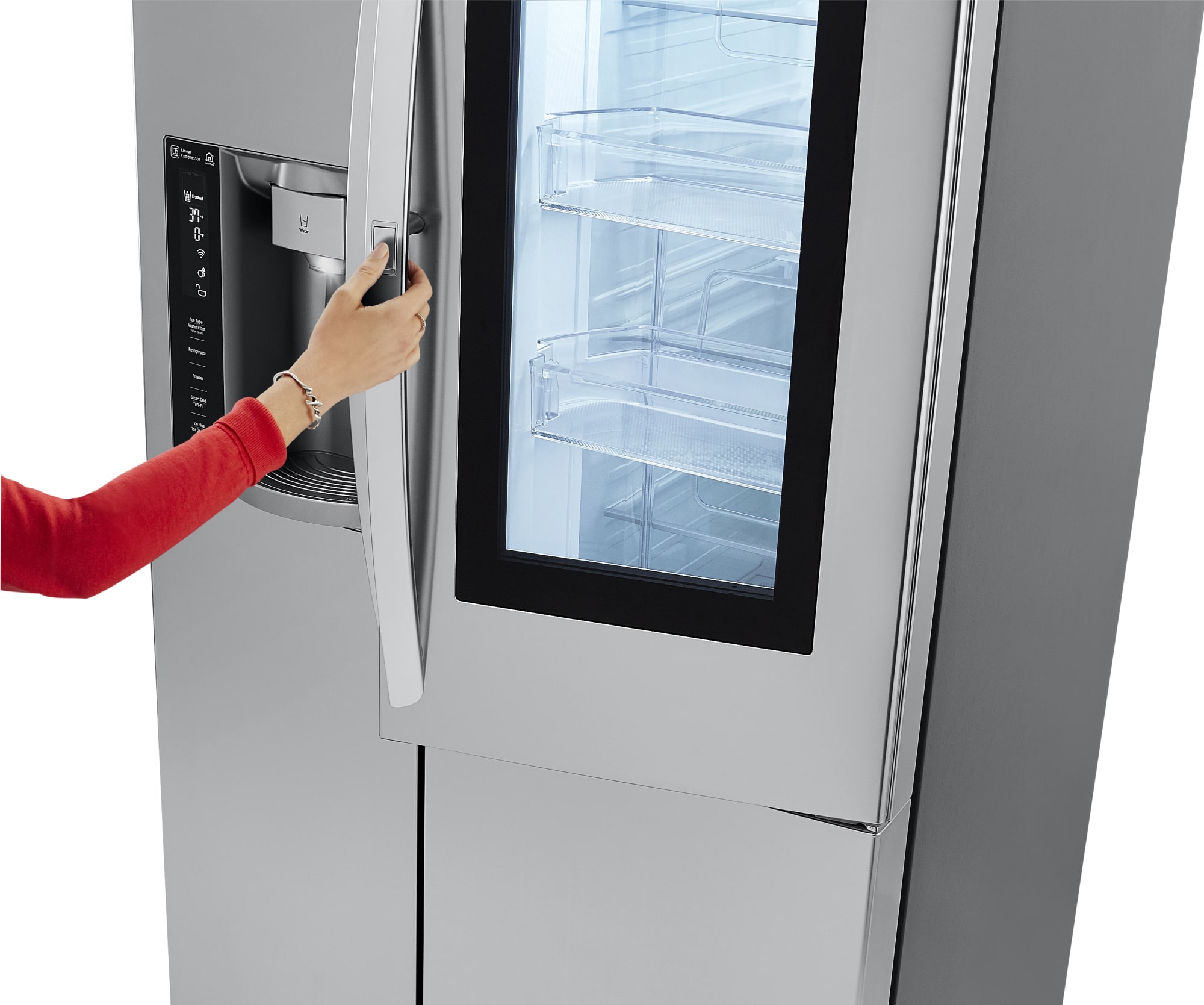 LG LSXC22396S 36 Inch Counter Depth Side by Side Smart Refrigerator