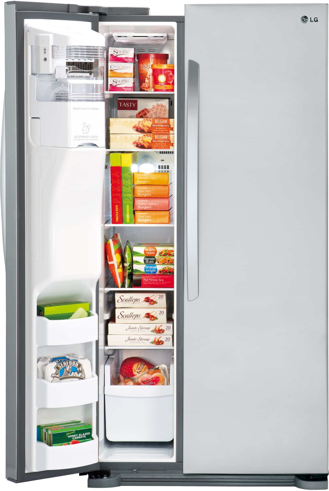 LG LSXS22423S 33 Inch SidebySide Refrigerator with Linear Compressor