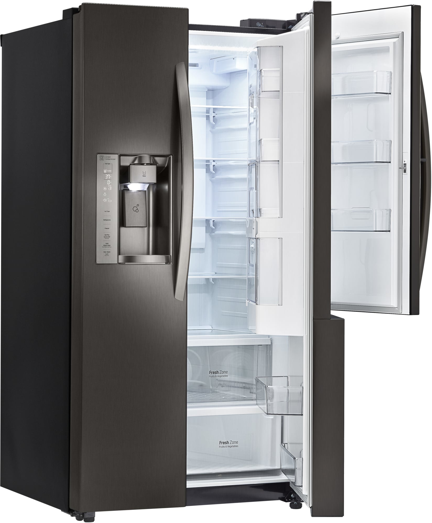 LG LSXS26386D 36 Inch SidebySide Refrigerator with DoorinDoor