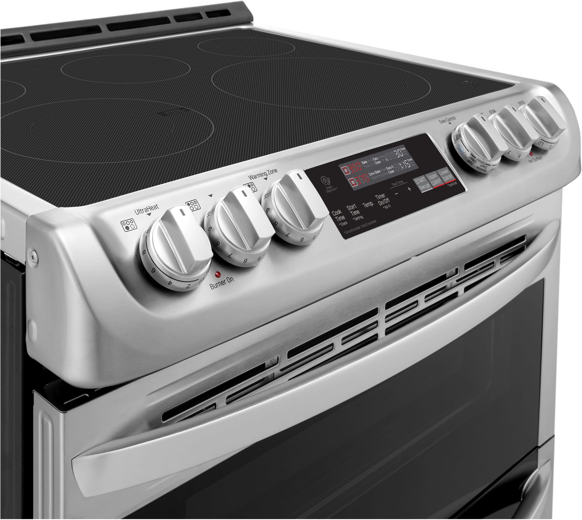 LG LTE4815ST 30 Inch SlideIn Electric Smart Range with 5 Element