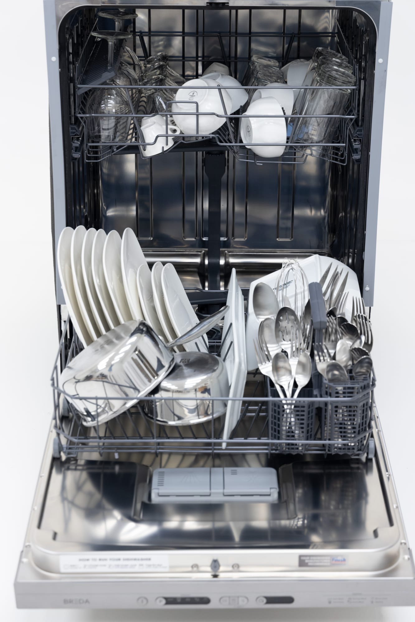 Breda LUDWA30155 24 Inch Fully Integrated ADA Dishwasher with 15 Place Setting Capacity, 6 Wash