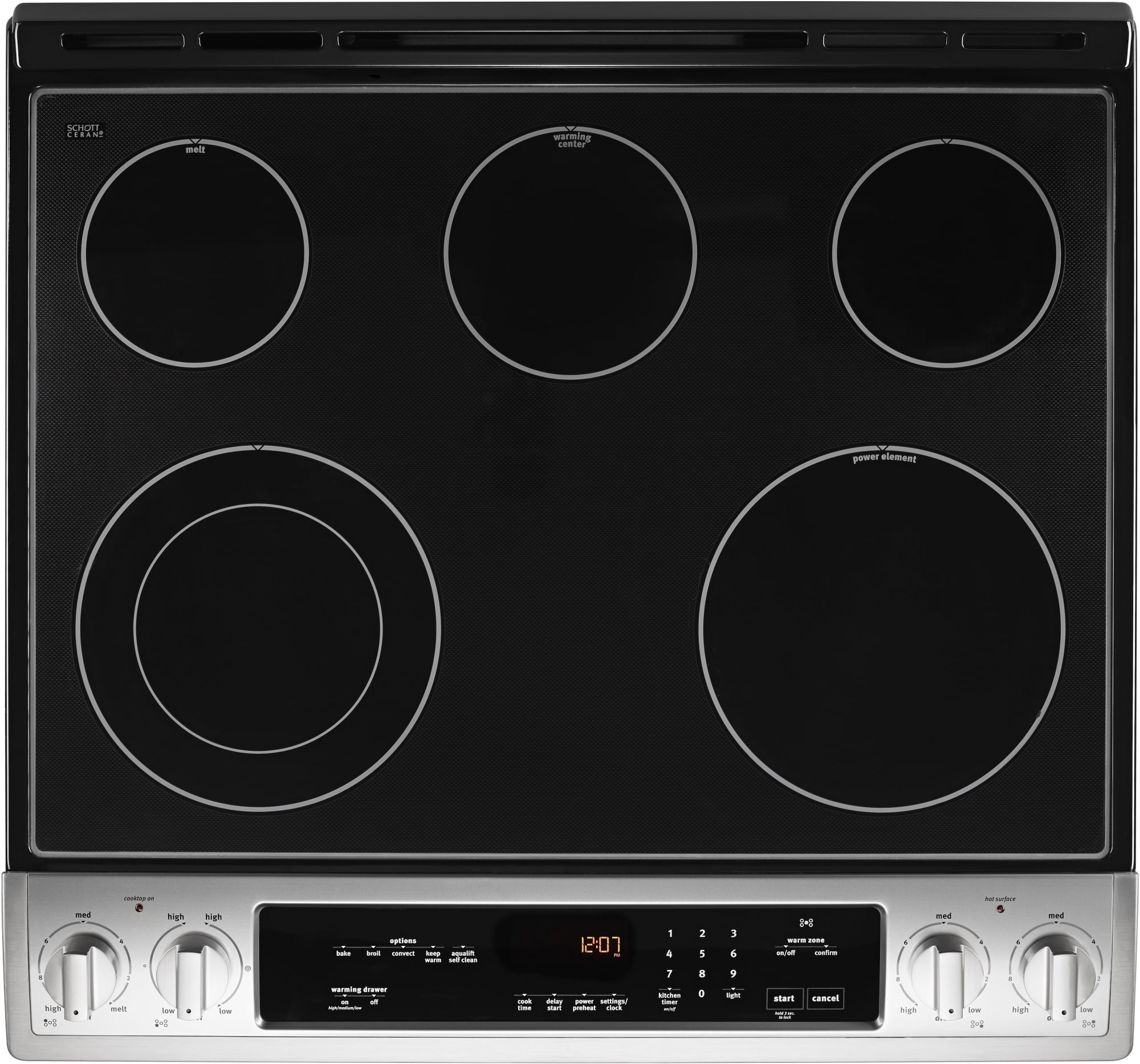 Maytag MES8800FZ 30 Inch SlideIn Electric Range with 5 Radiant