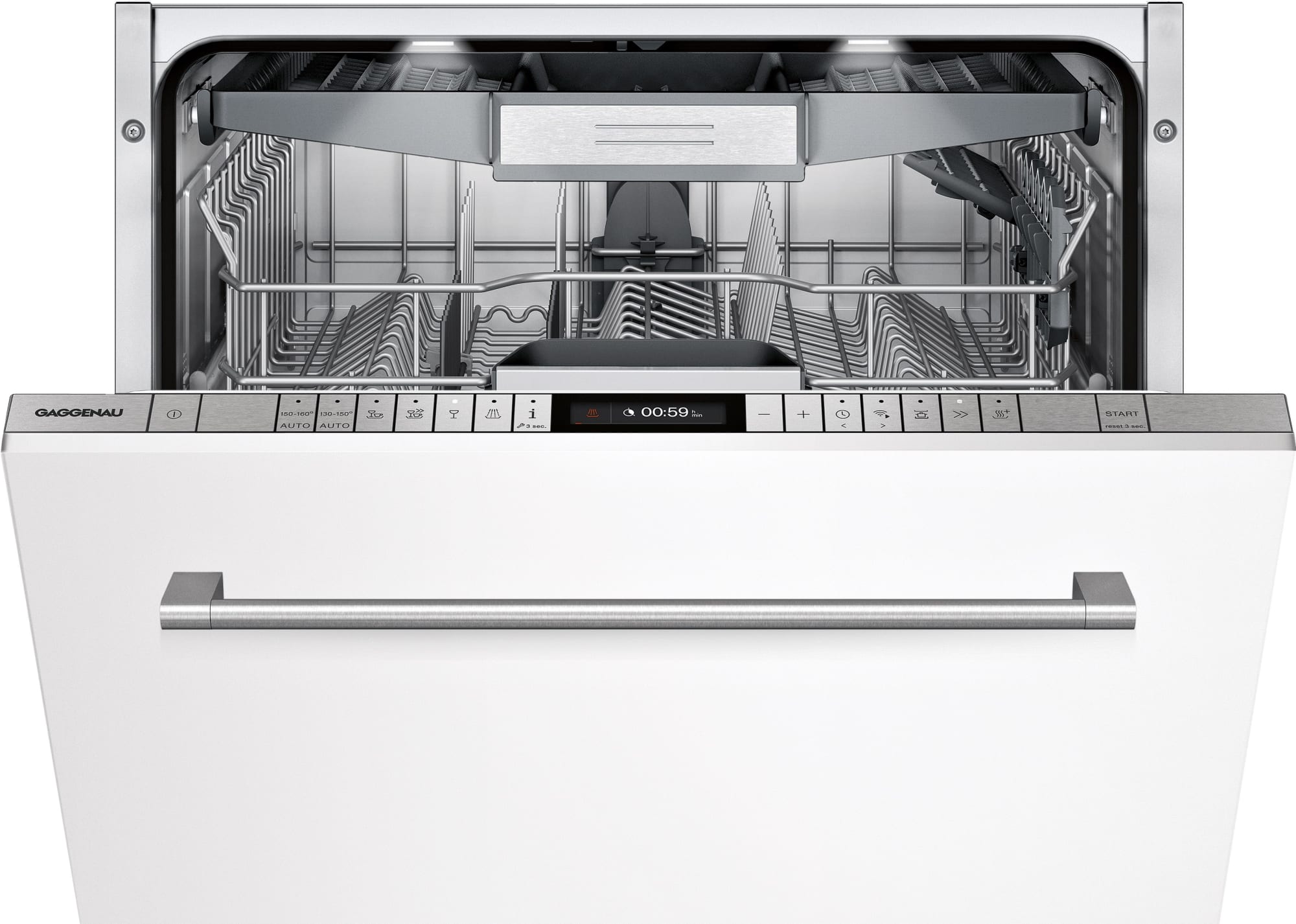 Gaggenau DF250762 24 Inch Fully Integrated Panel Ready Smart Dishwasher with 14 Place Setting