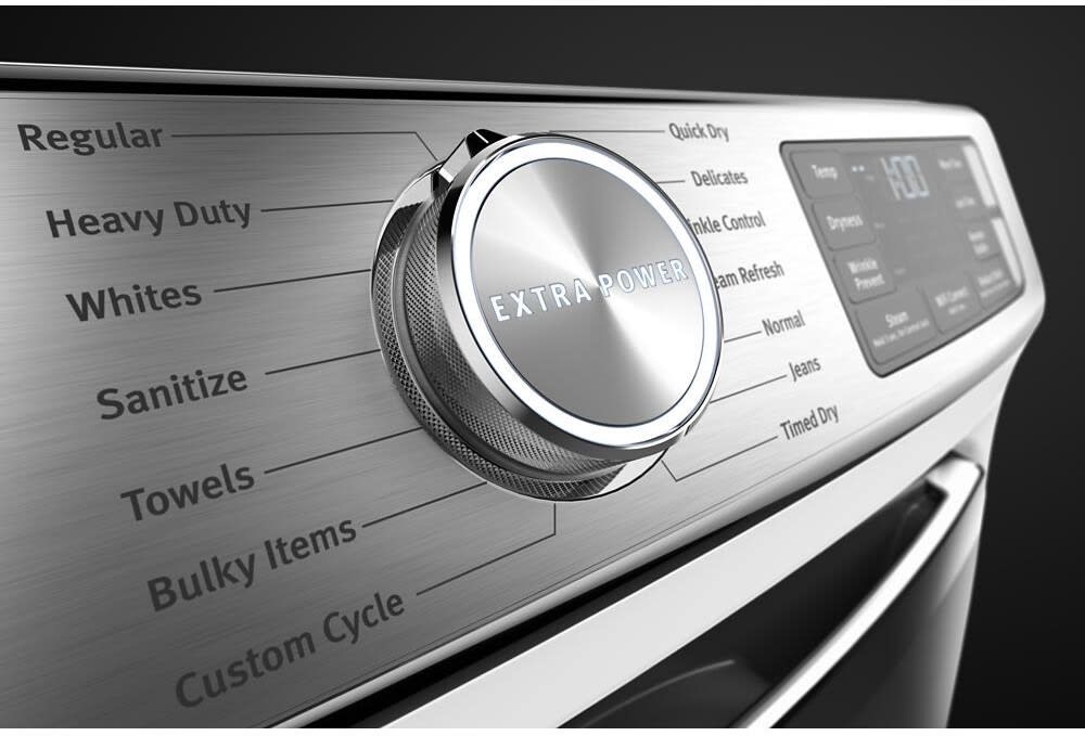 Maytag MGD8630HW 27 Inch Gas Smart Dryer with 7.3 Cu. Ft. Capacity, Extra Power Button, Advanced