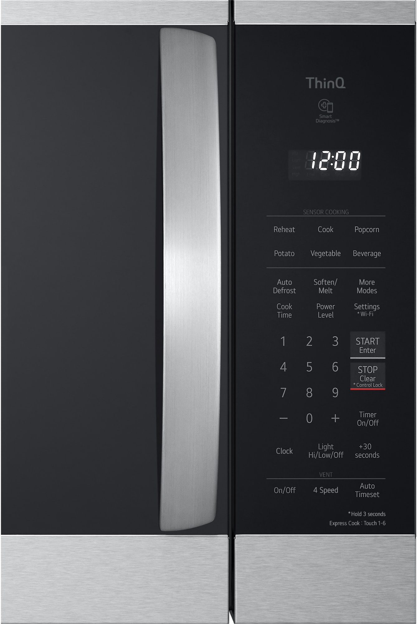 LG MVEL2125F 30 Inch OvertheRange Smart Microwave Oven with 2.1 cu