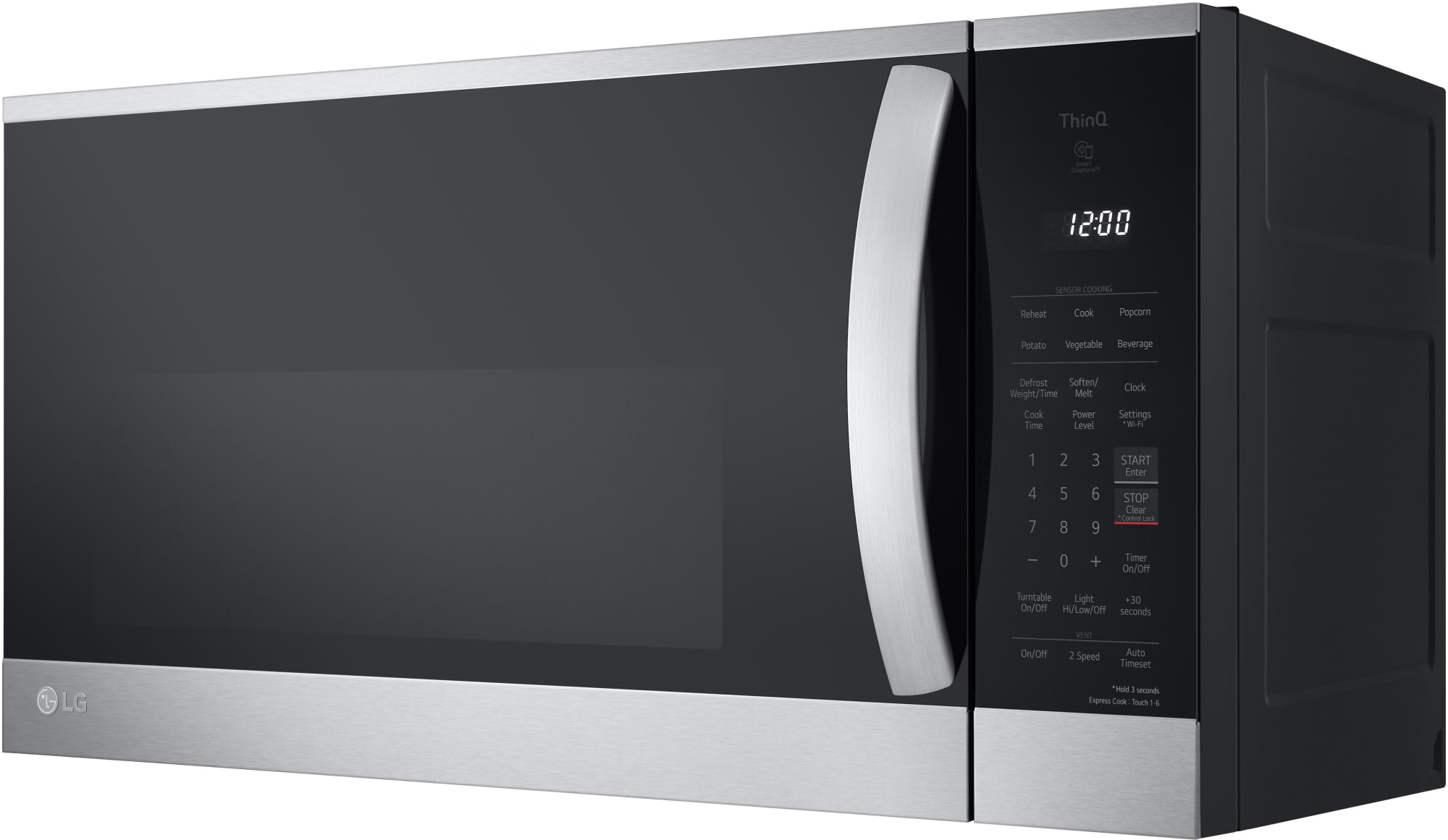 LG MVEM1825F 30 Inch OvertheRange Smart Microwave Oven with 1.8 cu