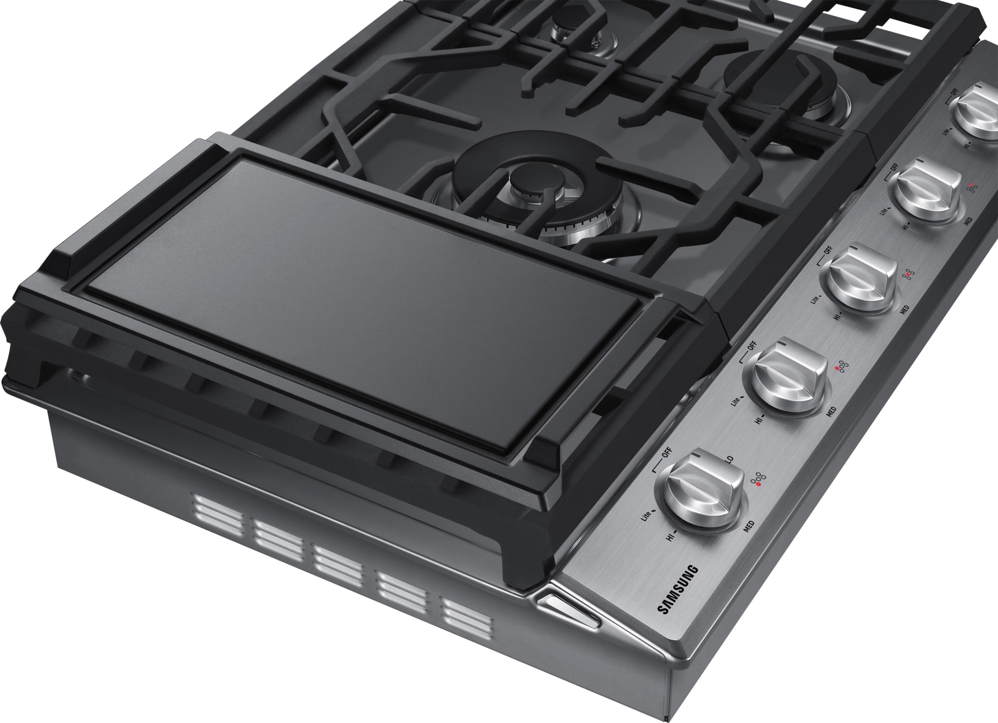 Samsung NA30K6550TS 30 Inch Gas Cooktop with 5 Sealed Burners, 19,000