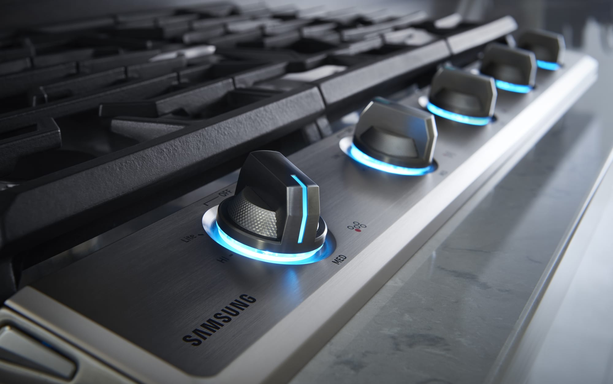 Samsung NA36K7750TS 36 Inch Gas Cooktop with 5 Sealed Burners, 22,000