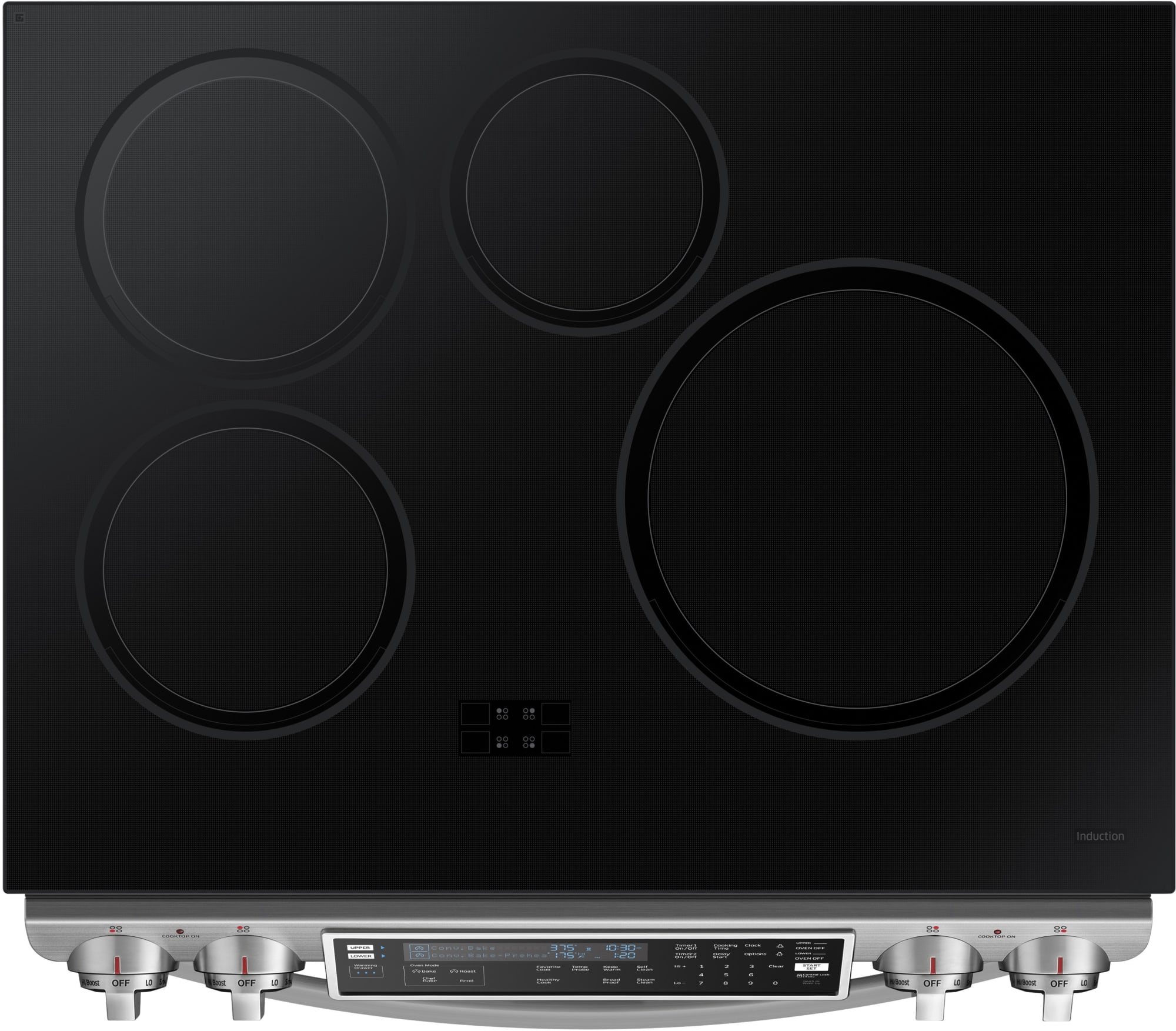 Samsung NE58H9970WS 30 Inch SlideIn Induction Range with Flex Duo