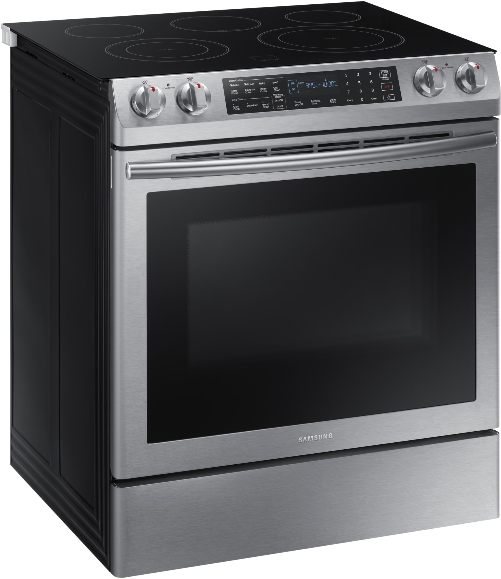 Samsung NE58K9430SS 30 Inch Slidein Electric Range with 5 Smoothtop