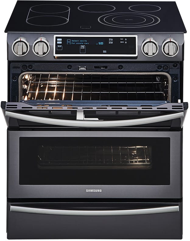 Samsung NE58K9850WG 30 Inch Smart Flex Duo SlideIn Electric Range with