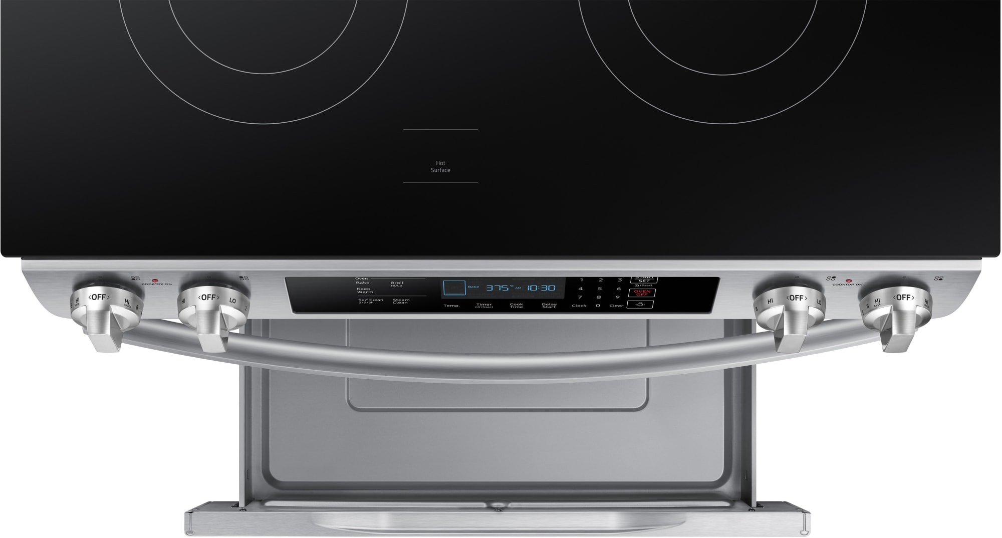 Samsung NE58R9311SS 30 Inch Slide In Electric Range with Flexible Dual