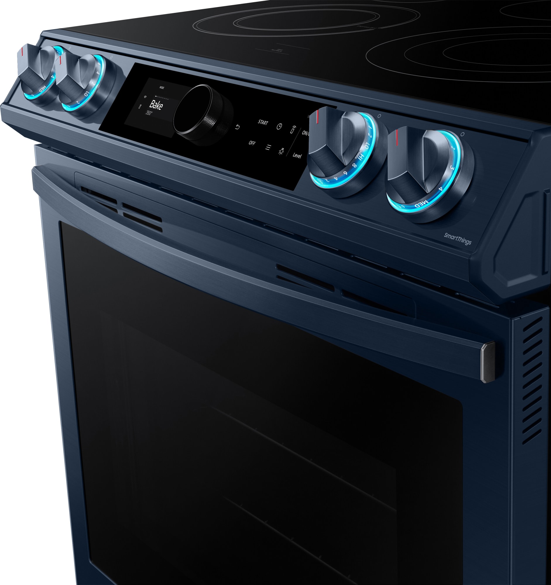 Samsung NE63A8711QN 30 Inch SlideIn Electric Smart Range with 5 Elements, 6.3 cu. ft