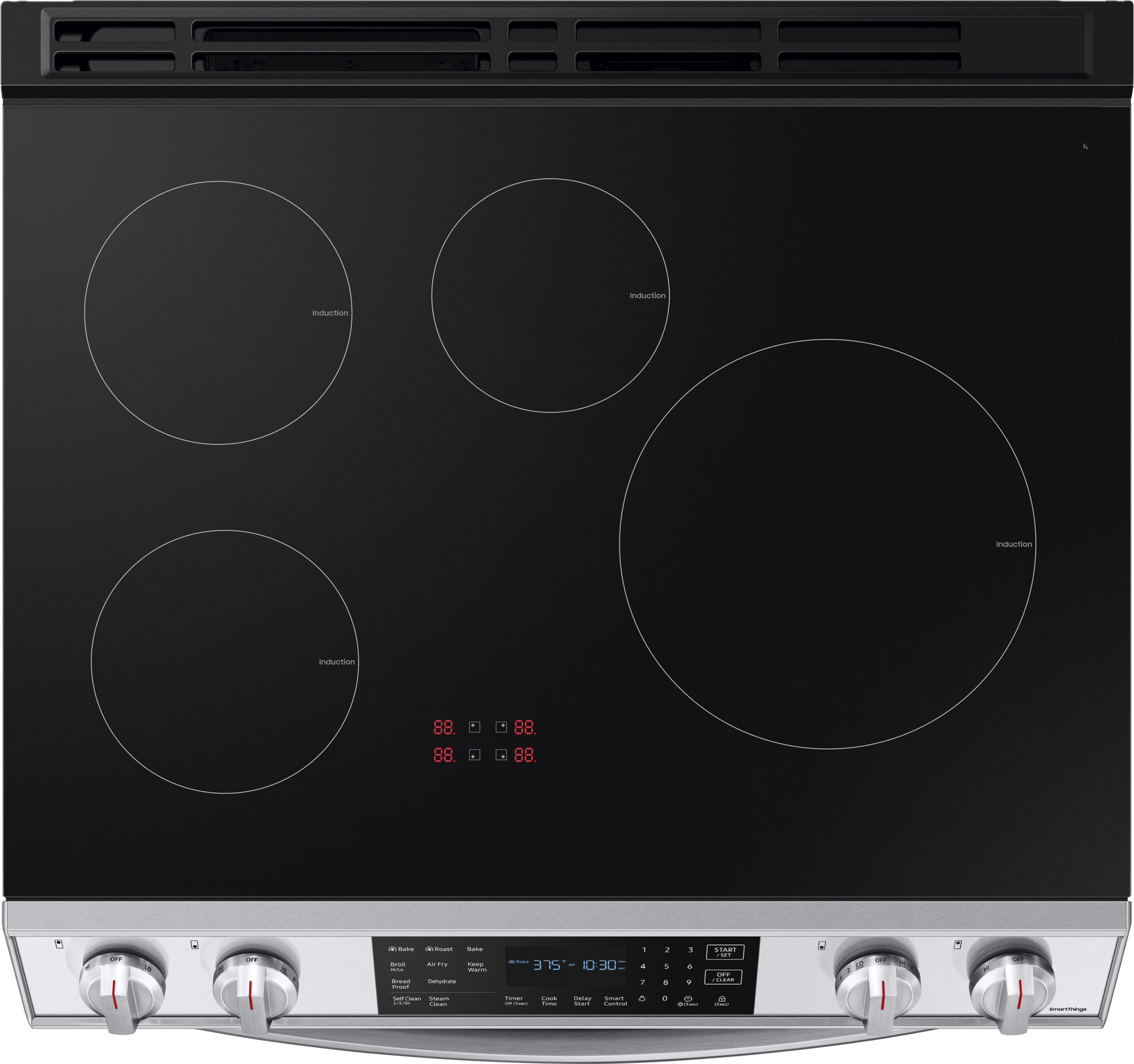 Samsung NE63B8611SS 30 Inch SlideIn Induction Smart Range with 4