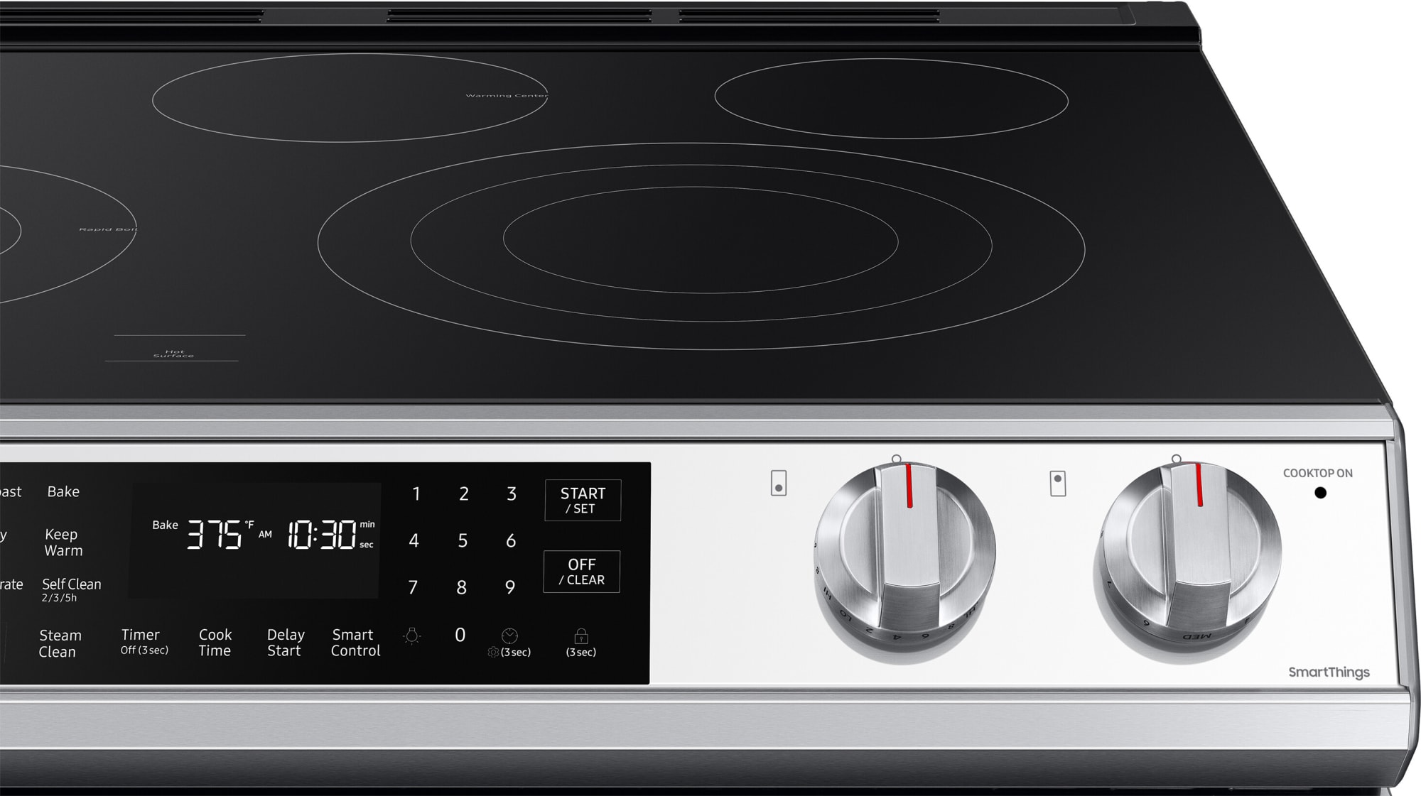 Samsung NE63BB851112 30 Inch SlideIn Smart Electric Range with 5