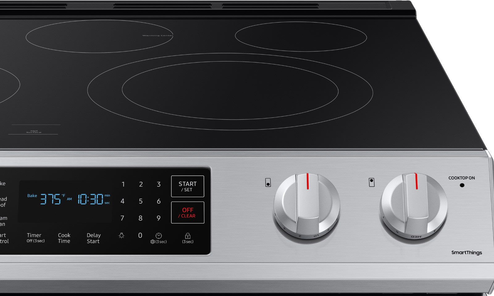 Samsung NE63T8311SS 30 Inch SlideIn Electric Smart Range with 5