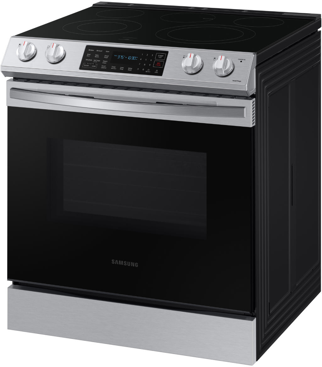 Samsung NE63T8311SS 30 Inch SlideIn Electric Smart Range with 5