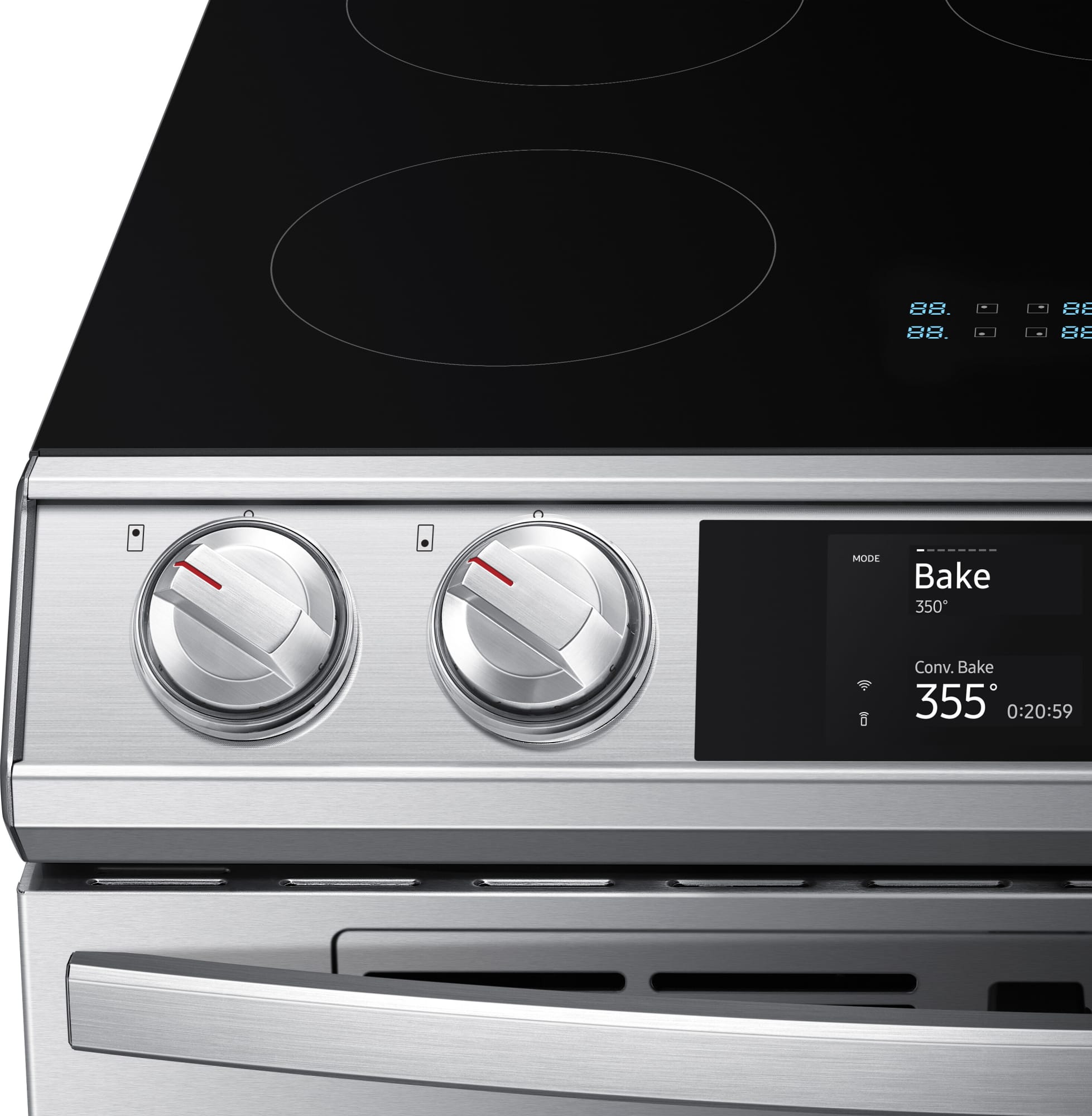 Samsung NE63T8951SS 30 Inch Slidein Smart Induction Range with 4
