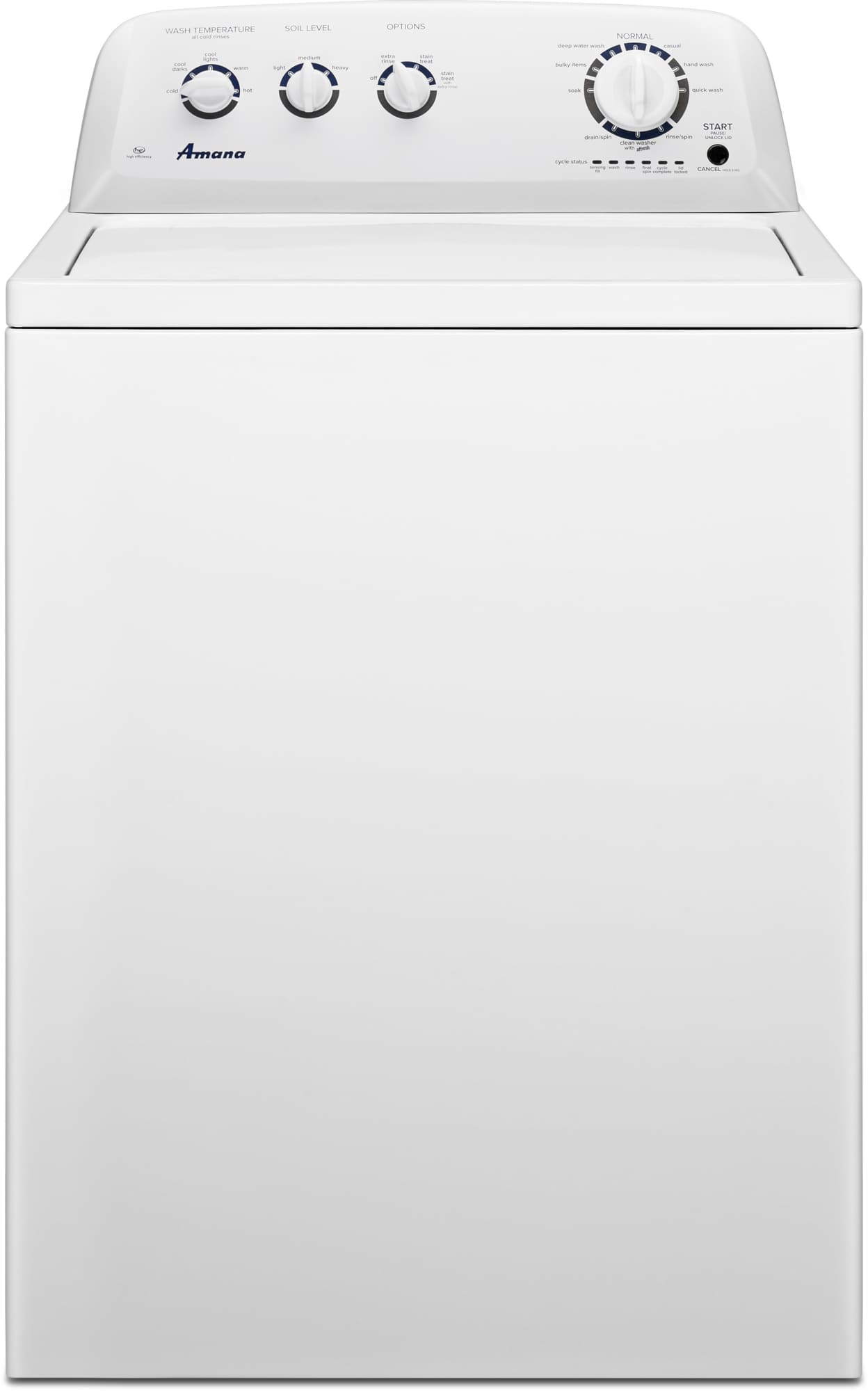 Amana NTW4755EW 27 Inch TopLoad Washer with 3.6 cu. ft. Capacity, 9