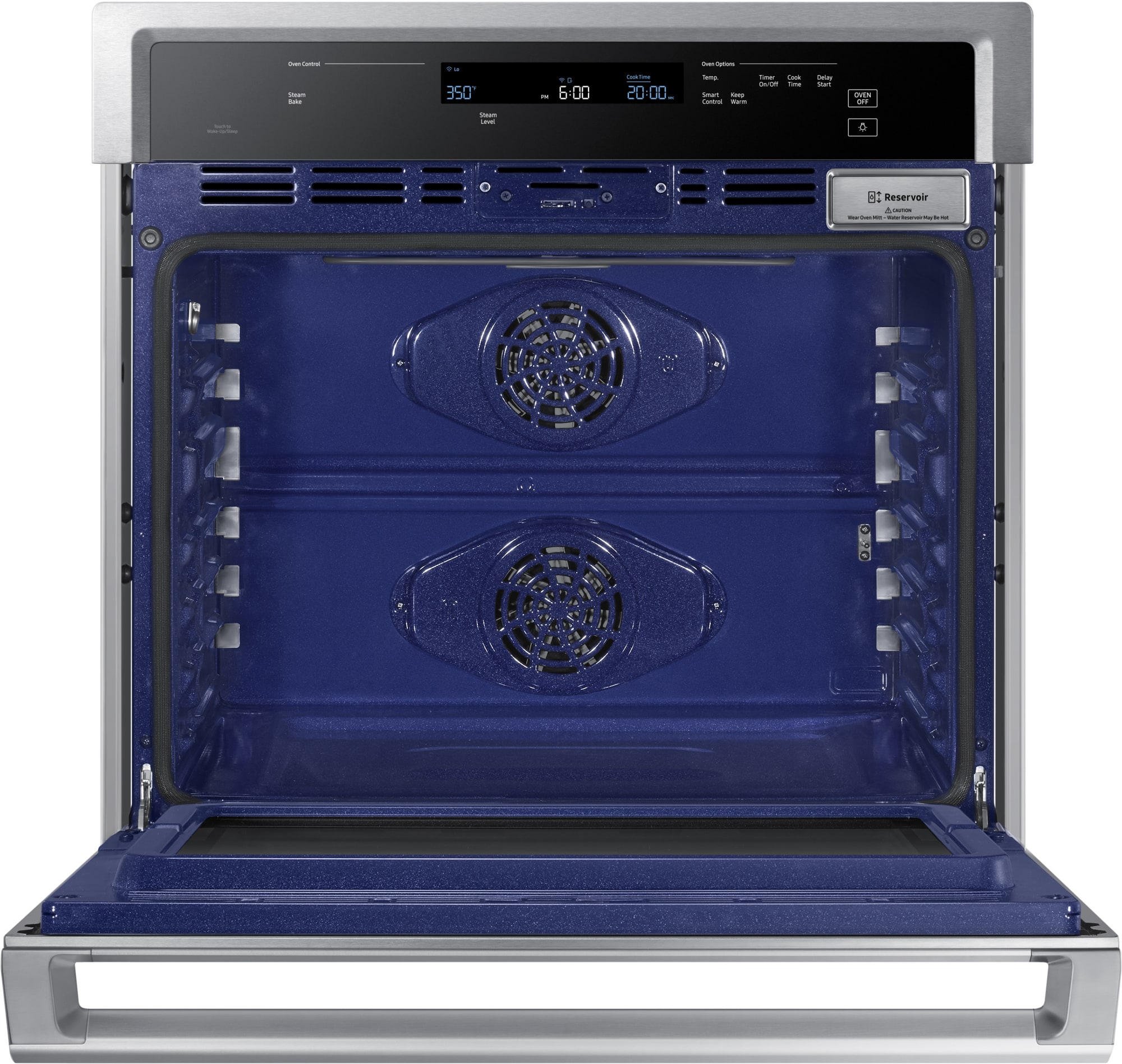 Samsung NV51K6650SS 30 Inch Wall Oven with 5.1 cu. ft. Capacity, Steam