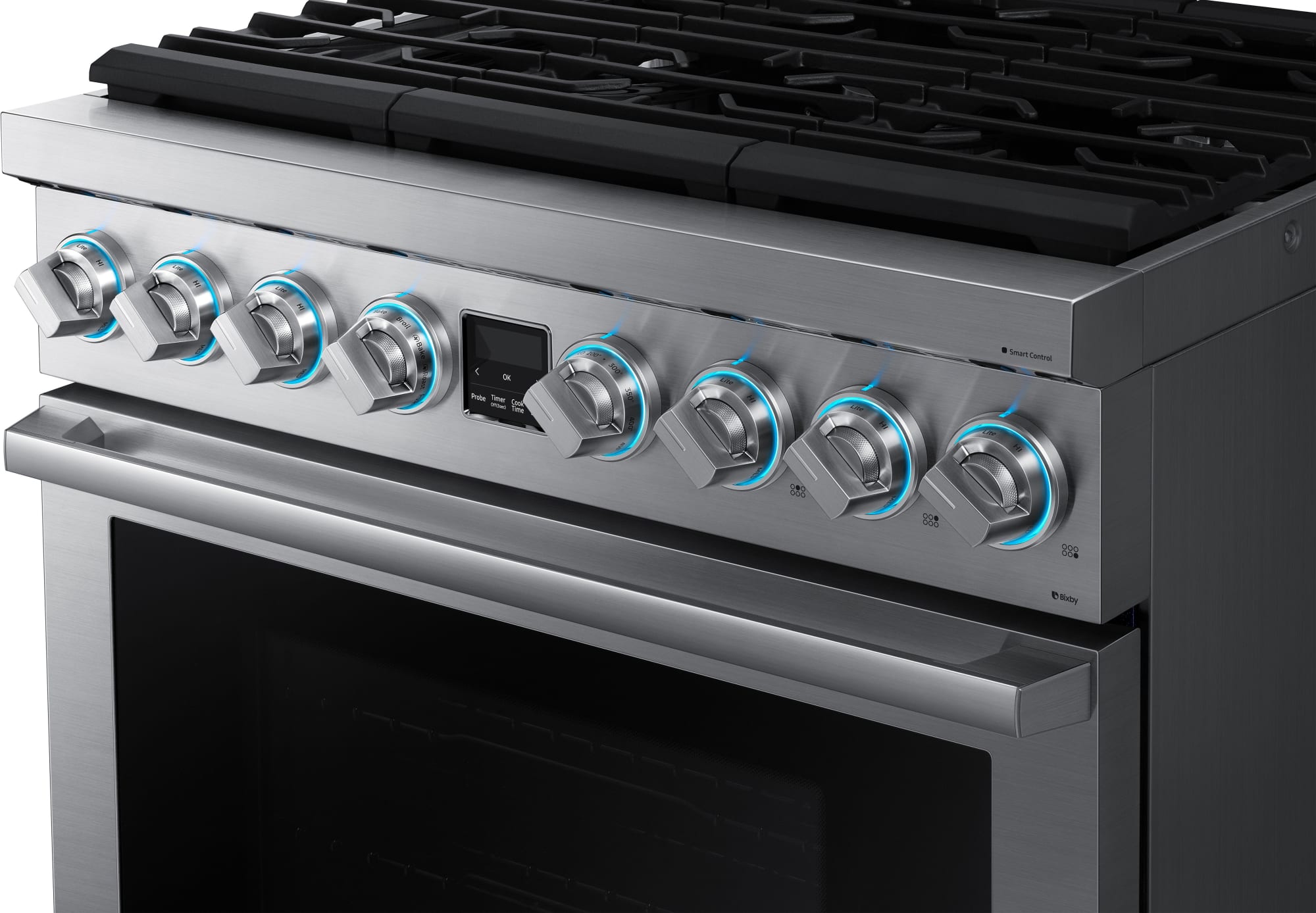 Samsung NX36R9966PS 36 Inch Smart SlideIn Gas Pro Range with WiFi