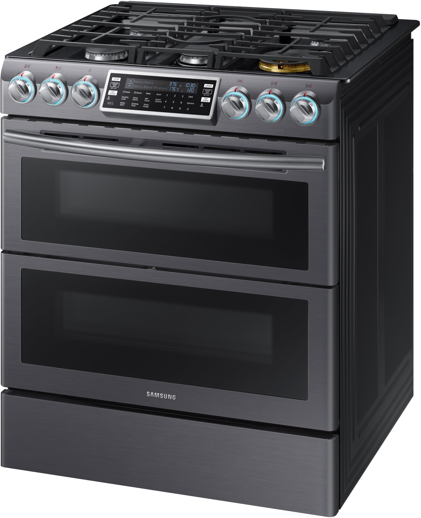 Samsung NX58K9850SG 30 Inch Smart Flex Duo™ SlideIn Gas Range with Wi