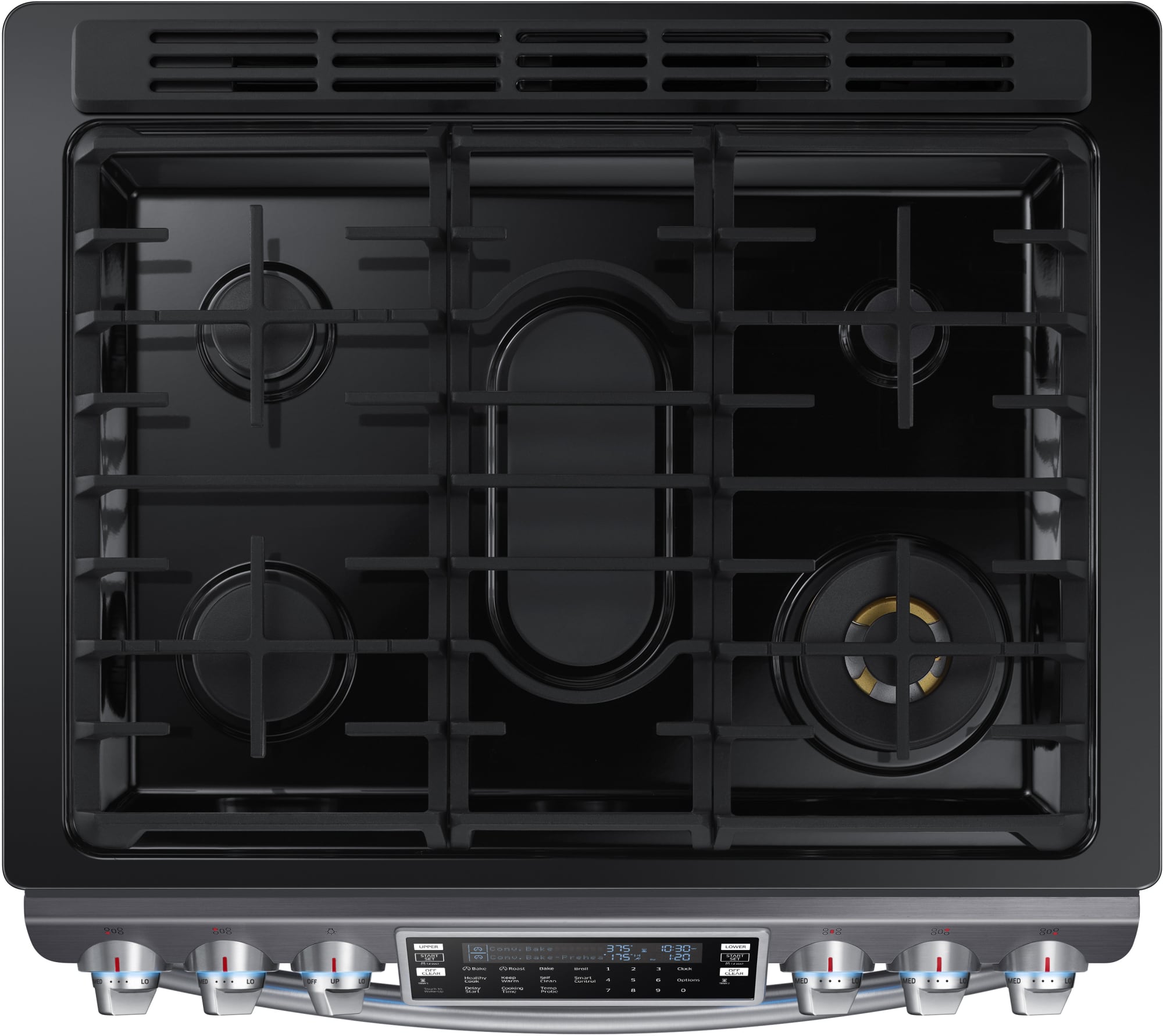 Samsung NX58K9850SG 30 Inch Smart Flex Duo™ SlideIn Gas Range with Wi