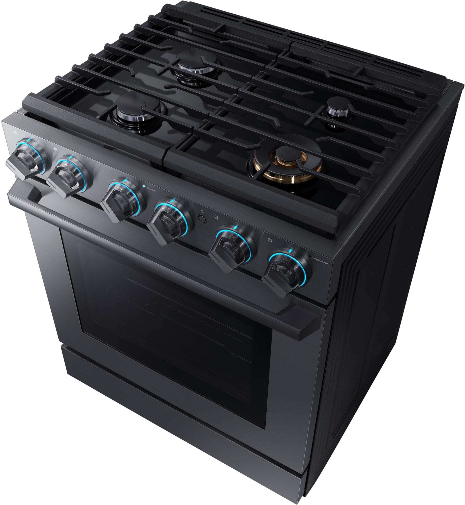 Samsung NX58M9960PM 30 Inch Smart SlideIn Gas Pro Range with WiFi