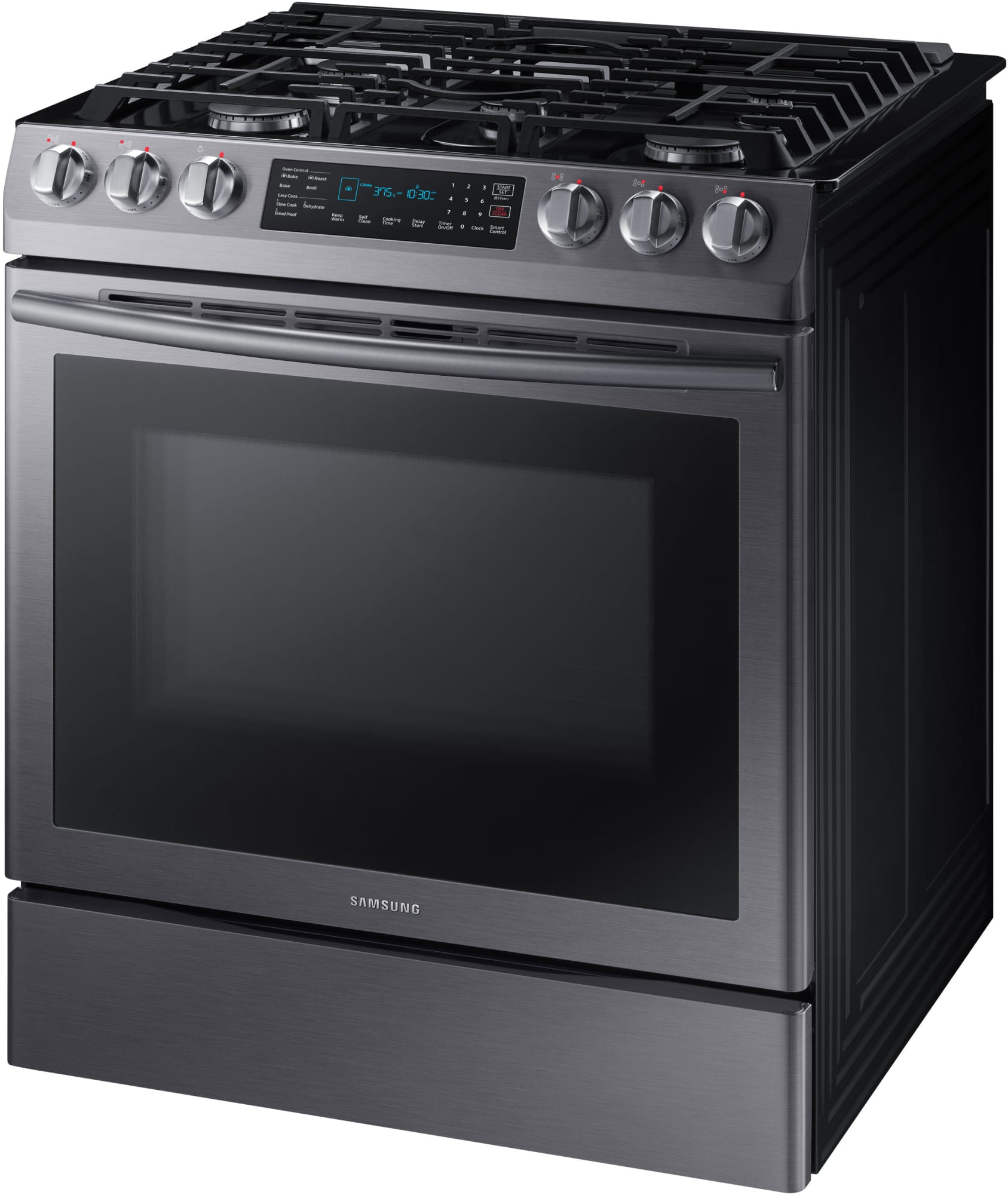 Samsung NX58N9420SG 30 Inch SlideIn Gas Range with Convection, WiFi