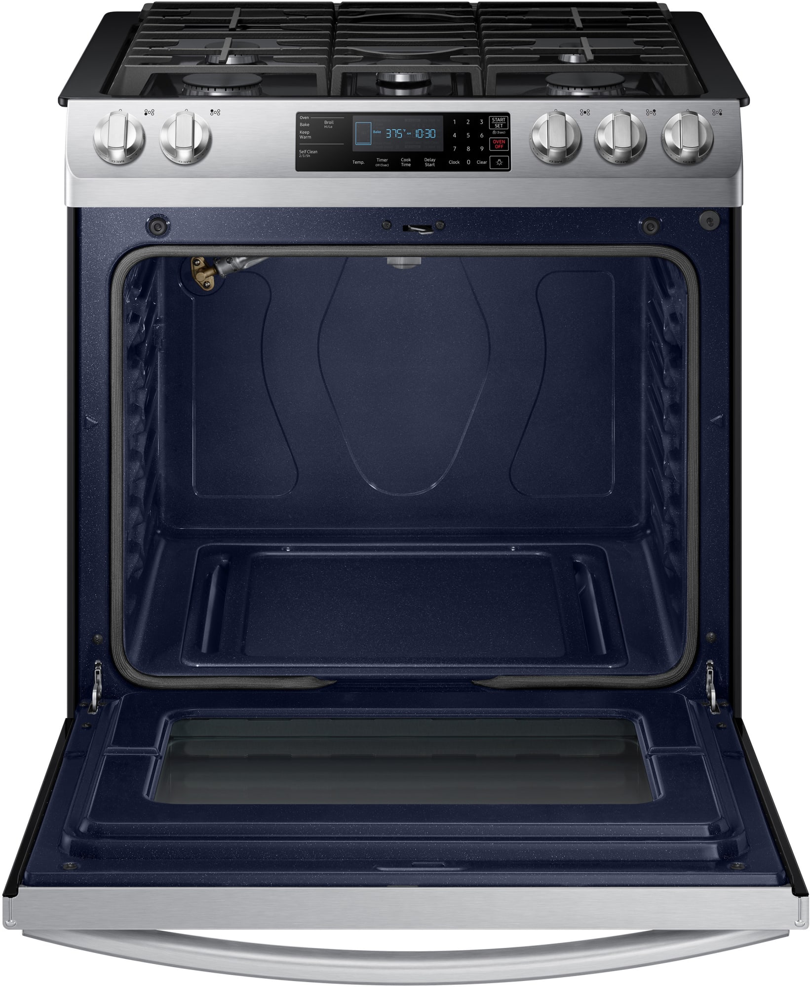 Samsung NX58R9311SS 30 Inch 5 Burner SlideIn Gas Range with Glass