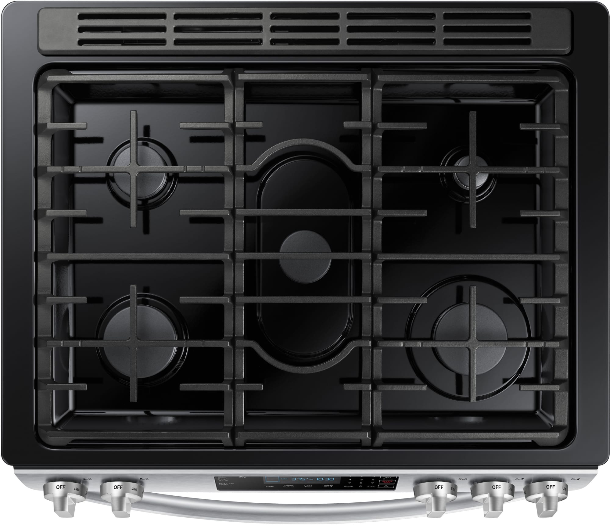 Samsung NX58R9311SS 30 Inch 5 Burner SlideIn Gas Range with Glass